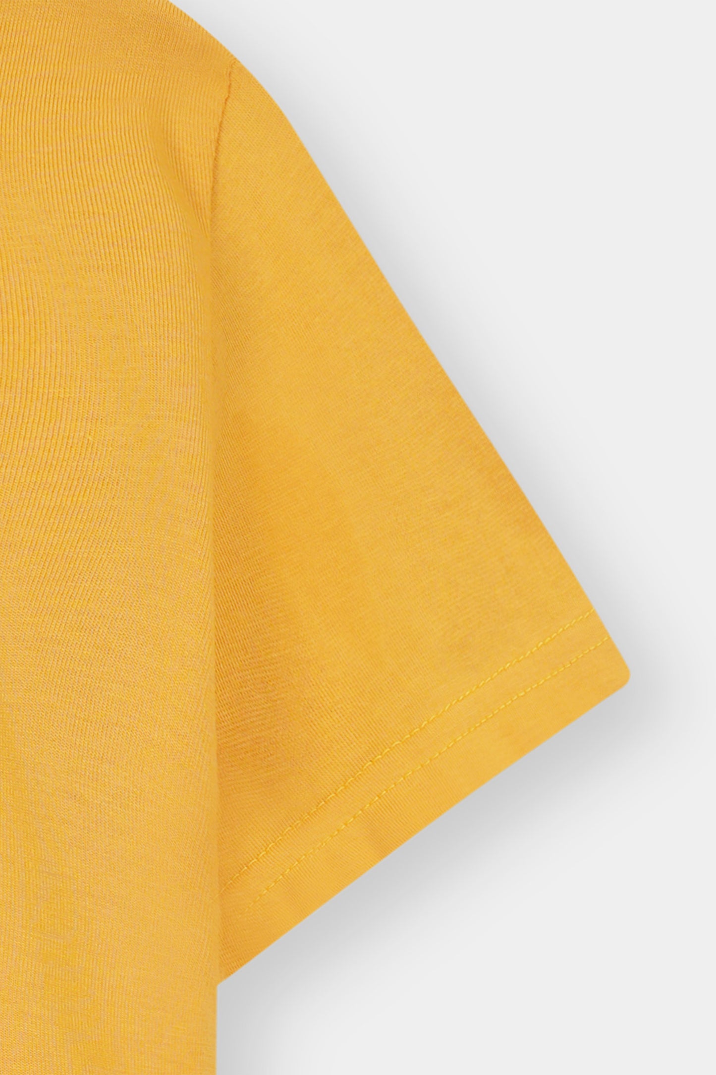 Yellow Young & Free Graphic Tee with Floral Accents Reality