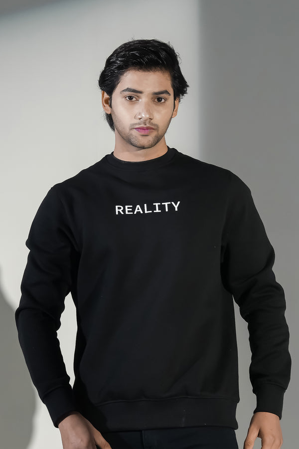 MEN'S BLACK SWEAT SHIRT Reality