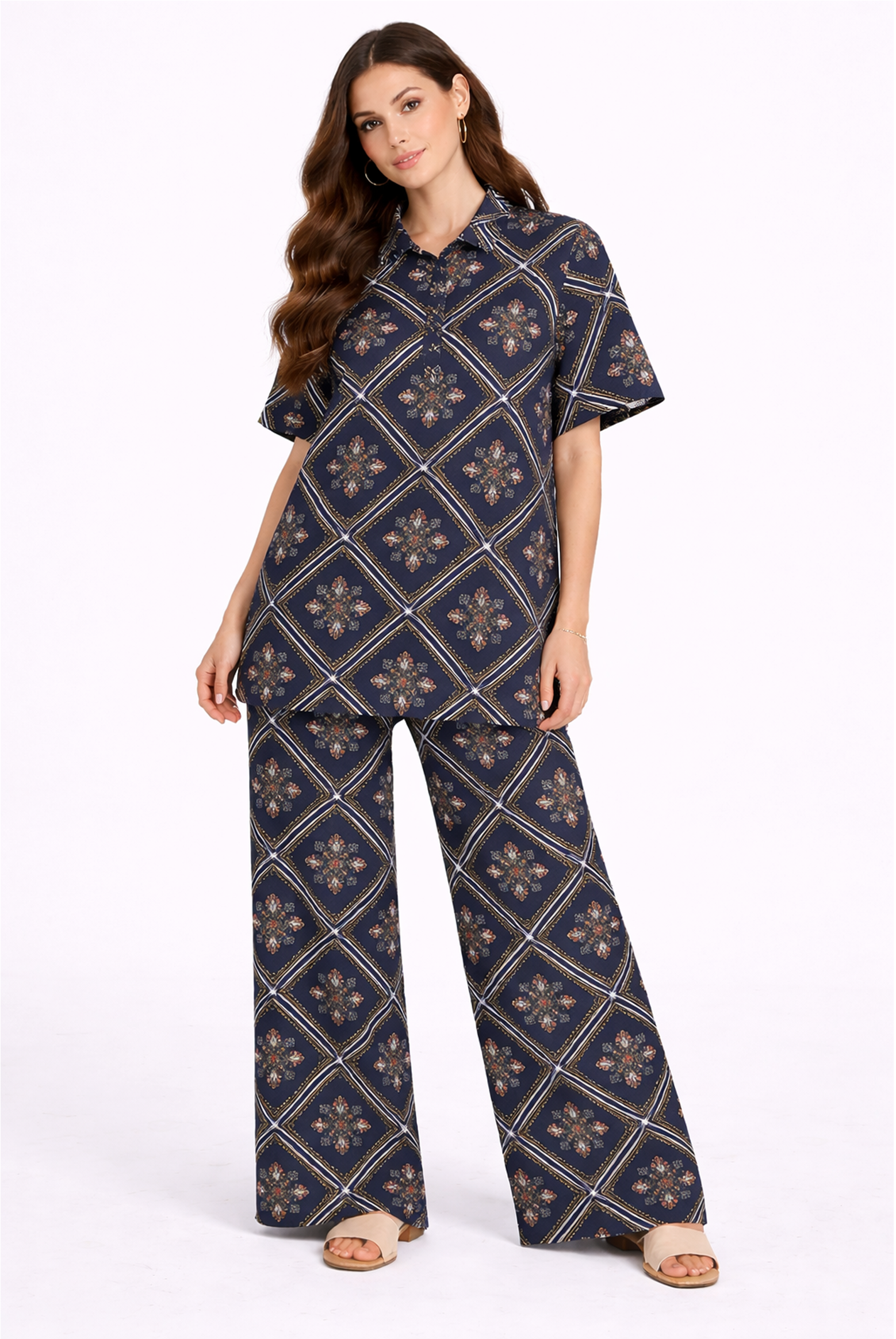 PETALYN NAVY CO-ORD SET Reality