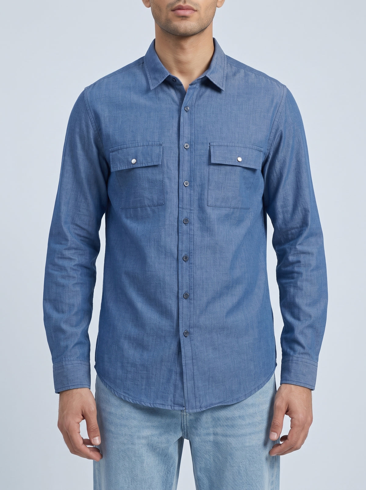 BUTTON DOWN blue SHIRT Reality