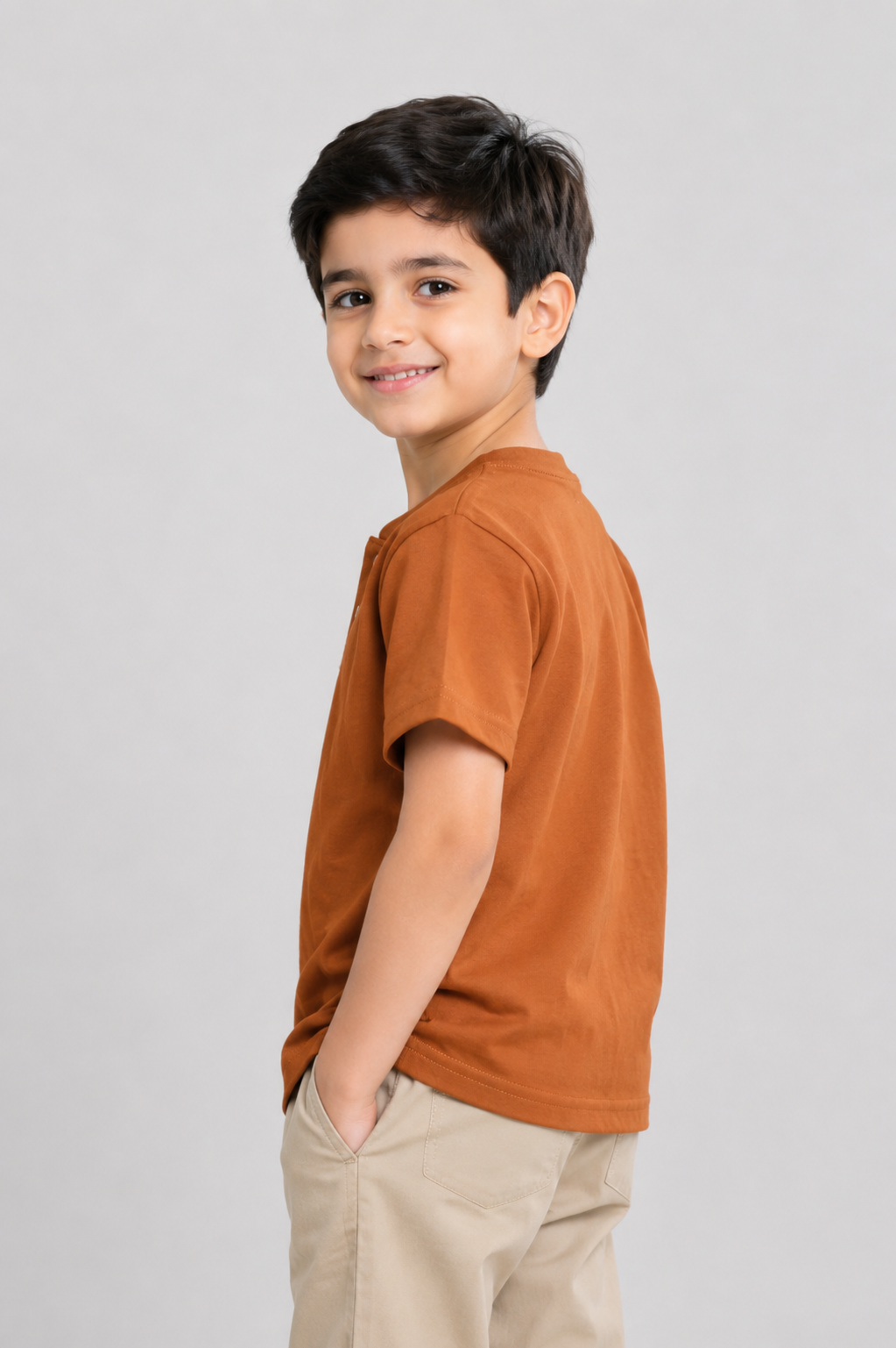 Boys BROWN T-SHIRT Reality