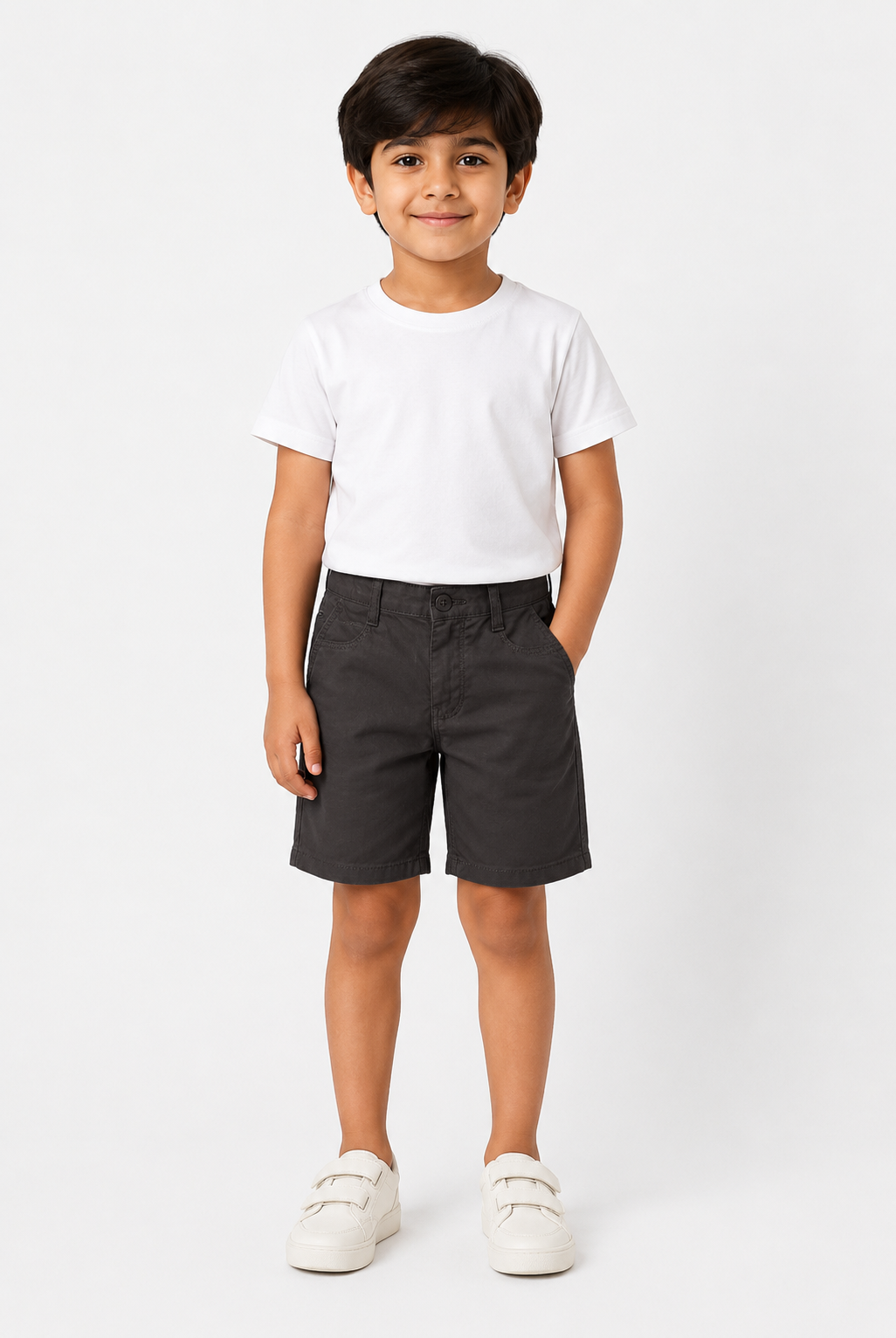 KIDS DARK GREY SHORTS