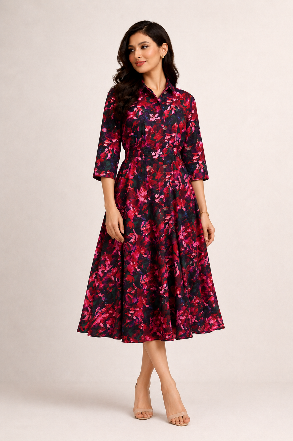 VERDANT WAVES NAVY FROCK Reality