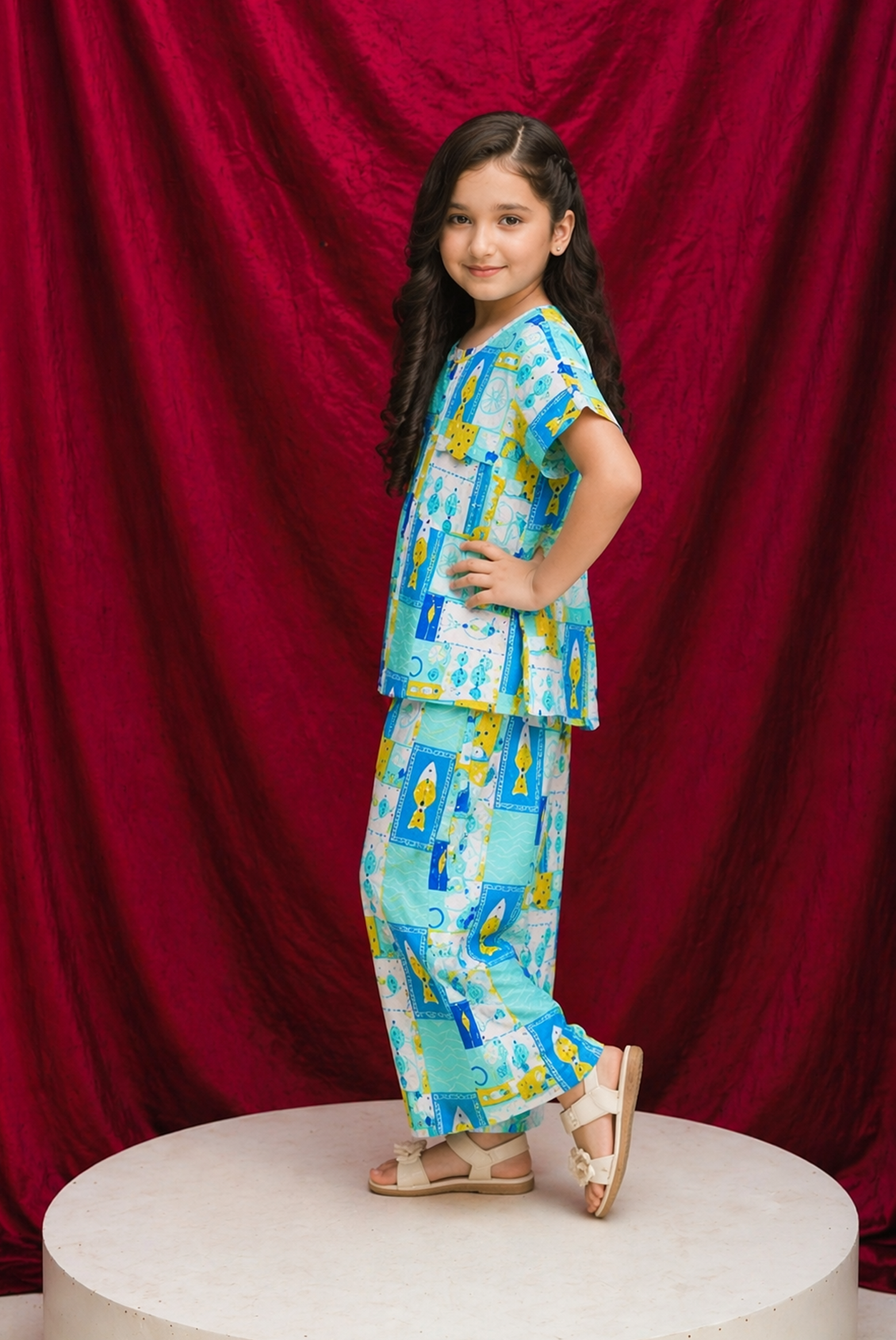 SCAR LET SCRIPT BLUE CO-ORD SET Reality