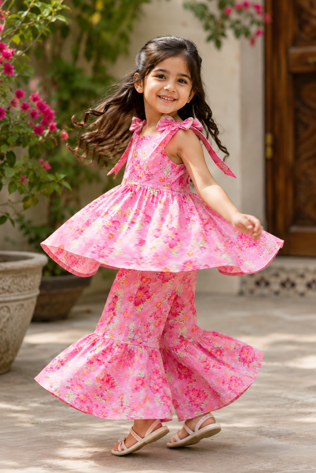 SPRING GARDEN TWIRL PINK SUIT Reality
