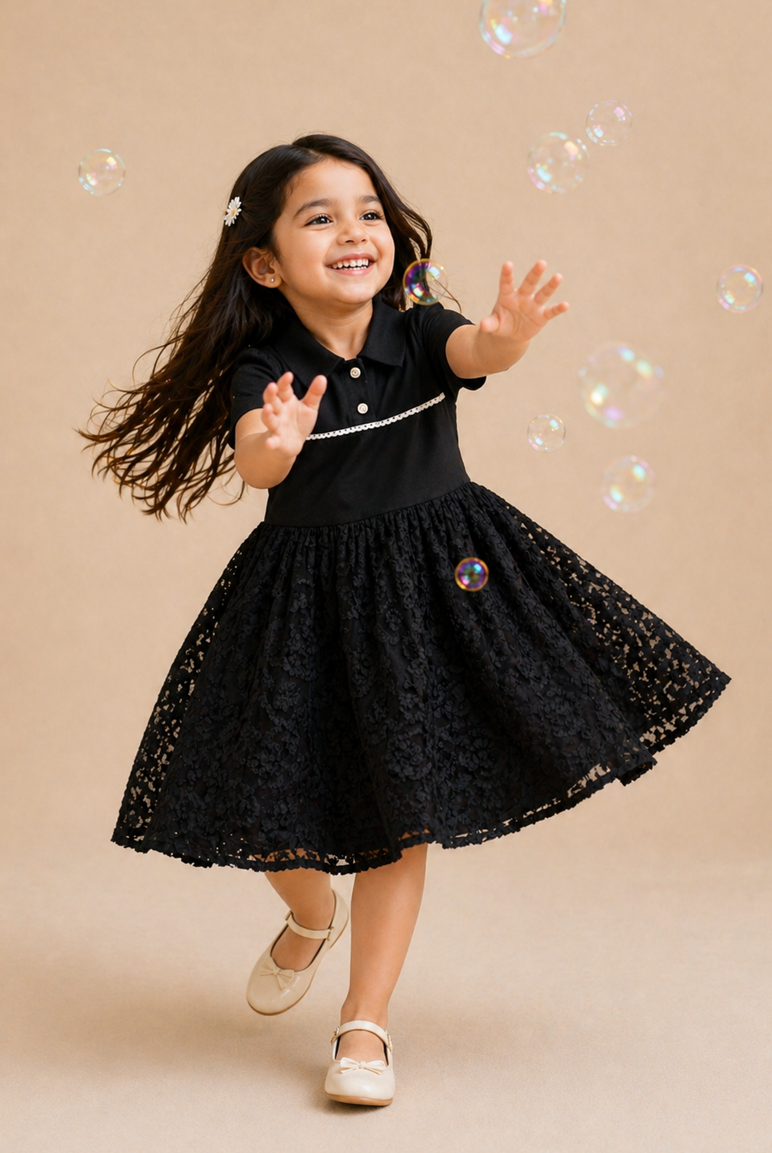 GIRLS BLACK FROCK Reality