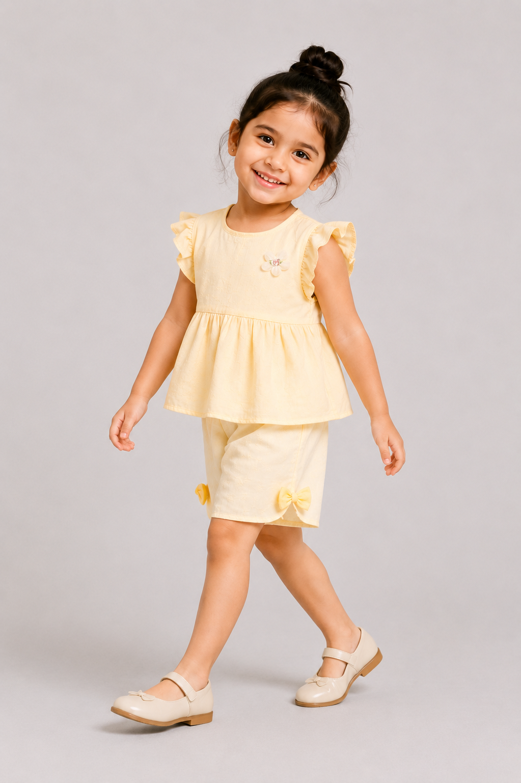 LIGHT YELLOW CO-ORD SUIT Reality