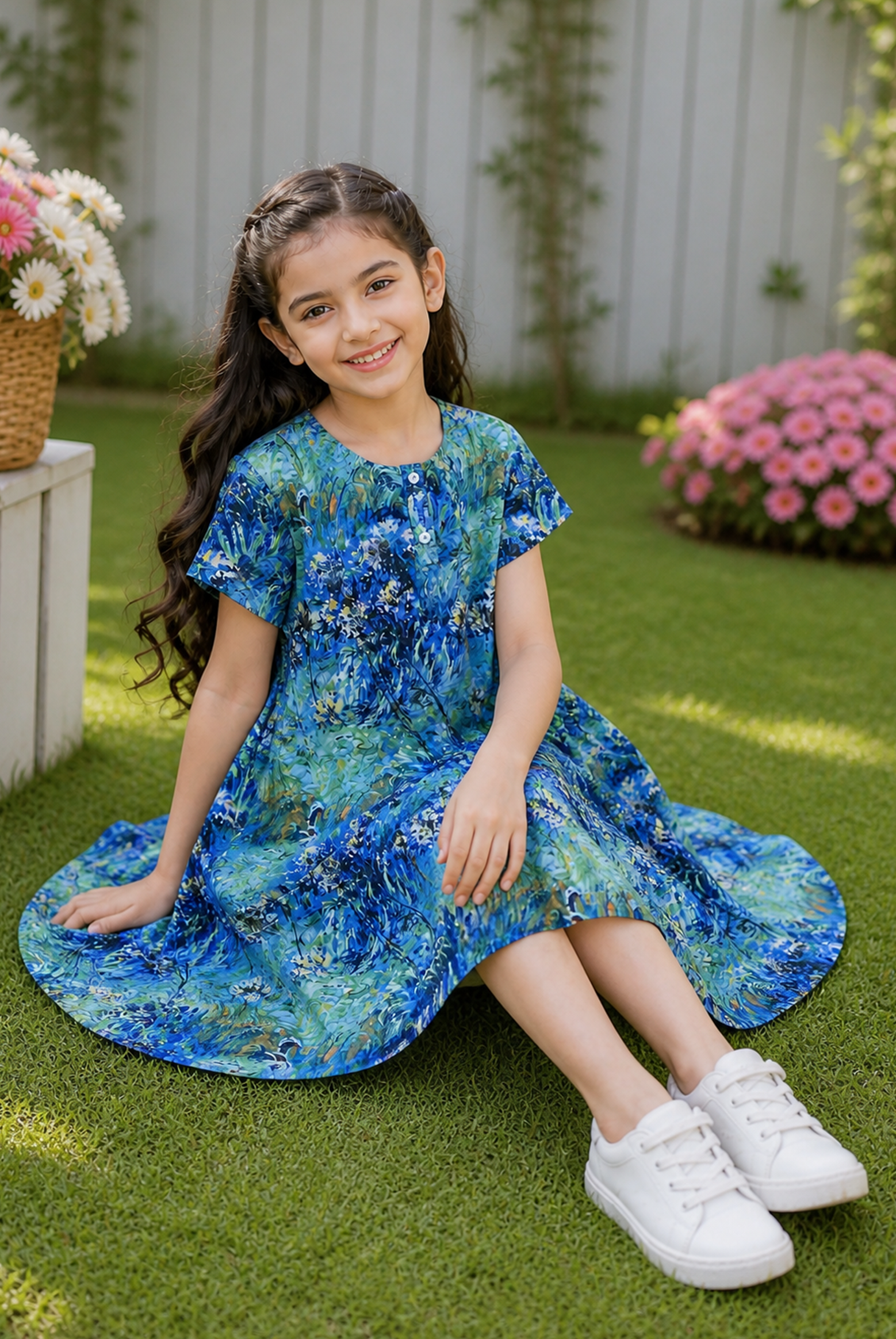GIRLS BLUE FROCK