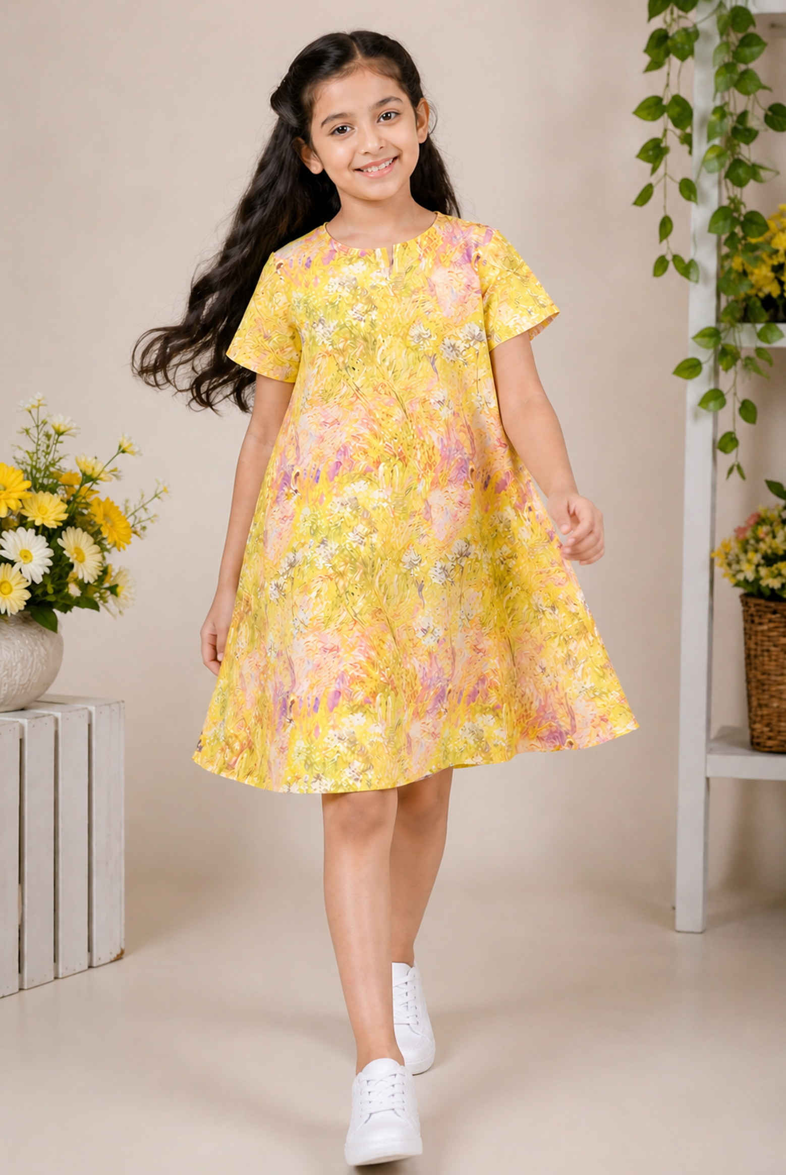 GIRLS YELLOW FROCK
