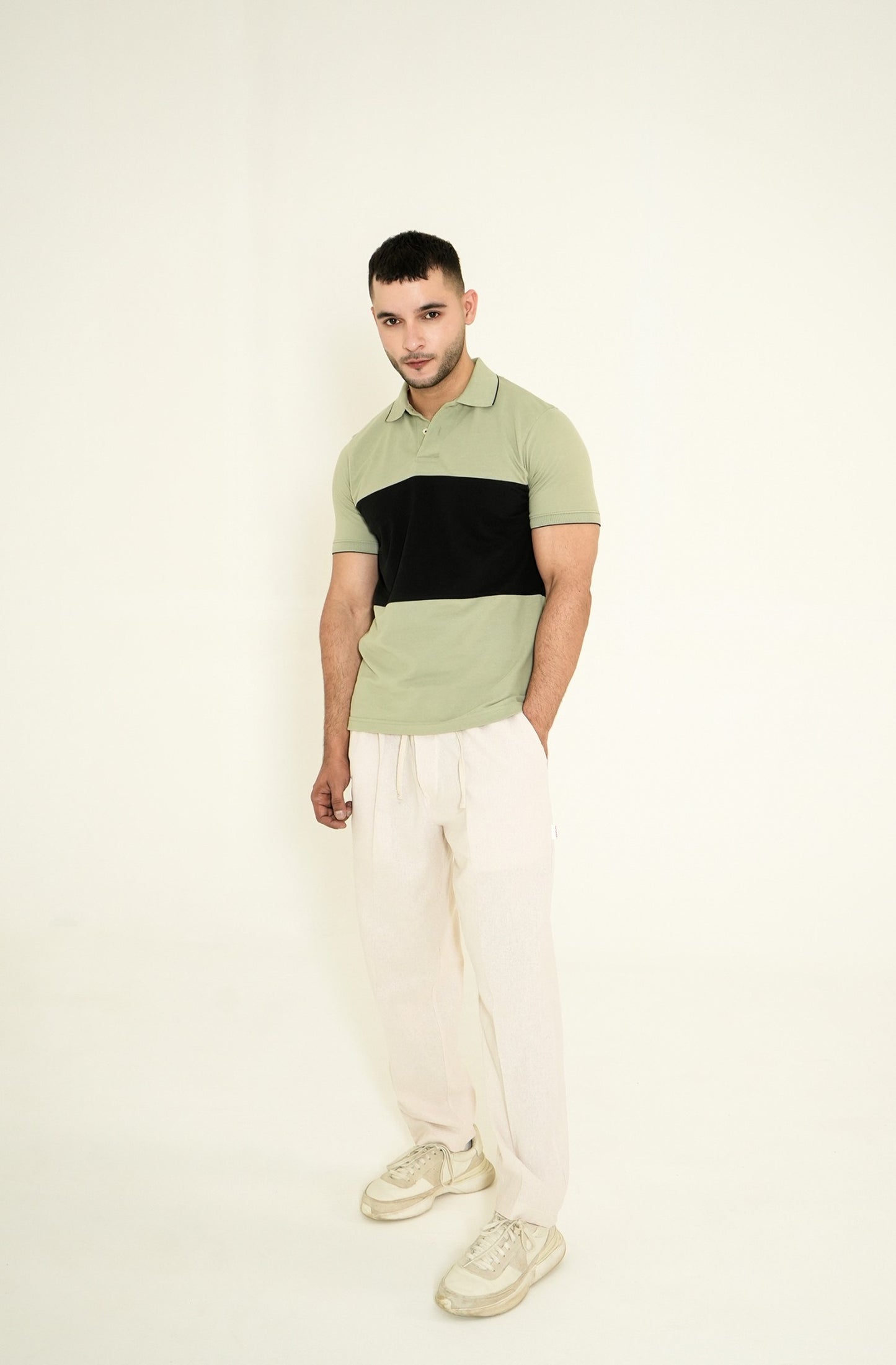 MEN LIGHT GREY POLO