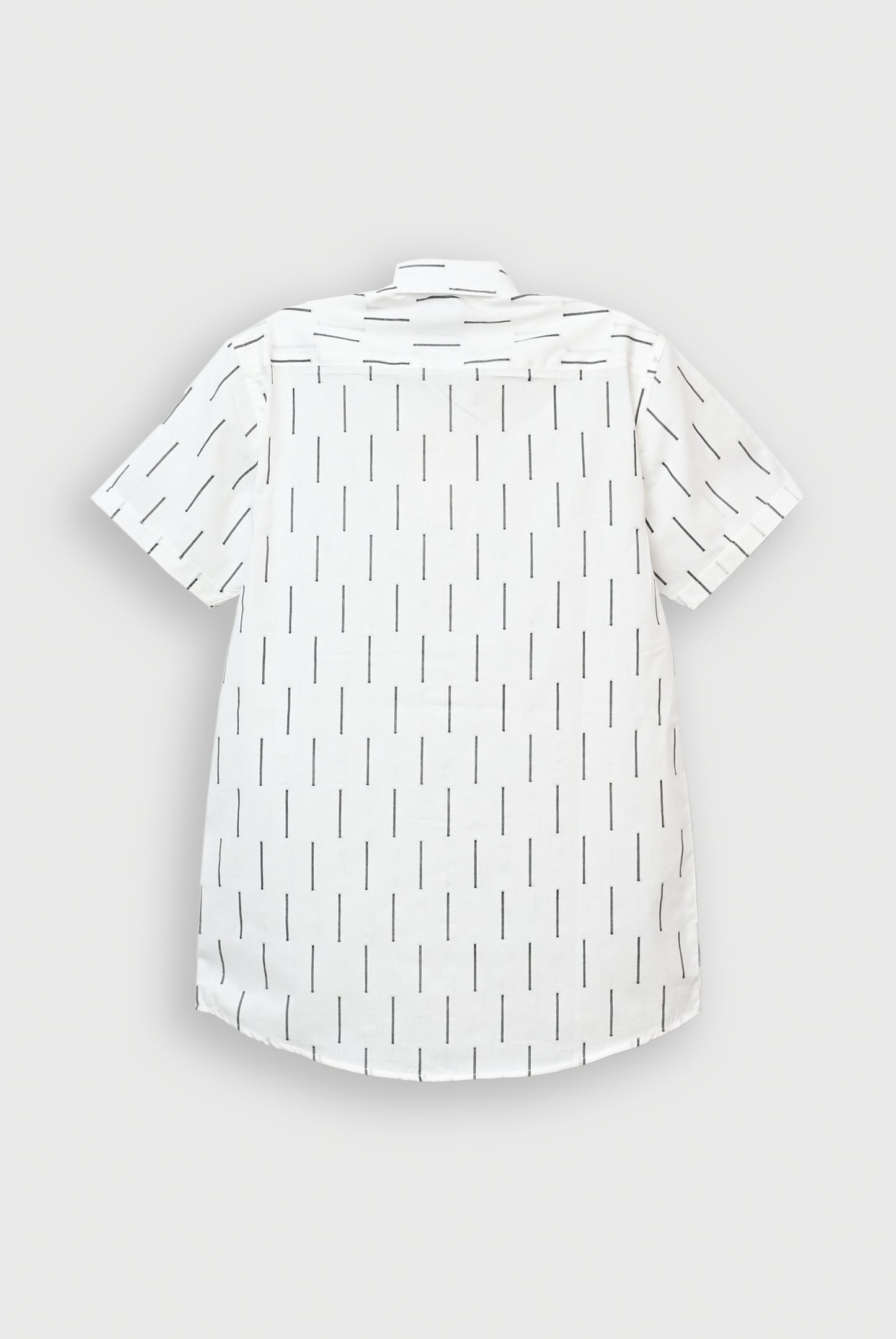 OFF WHITE STRIPED H/S CASUAL SHIRT Reality