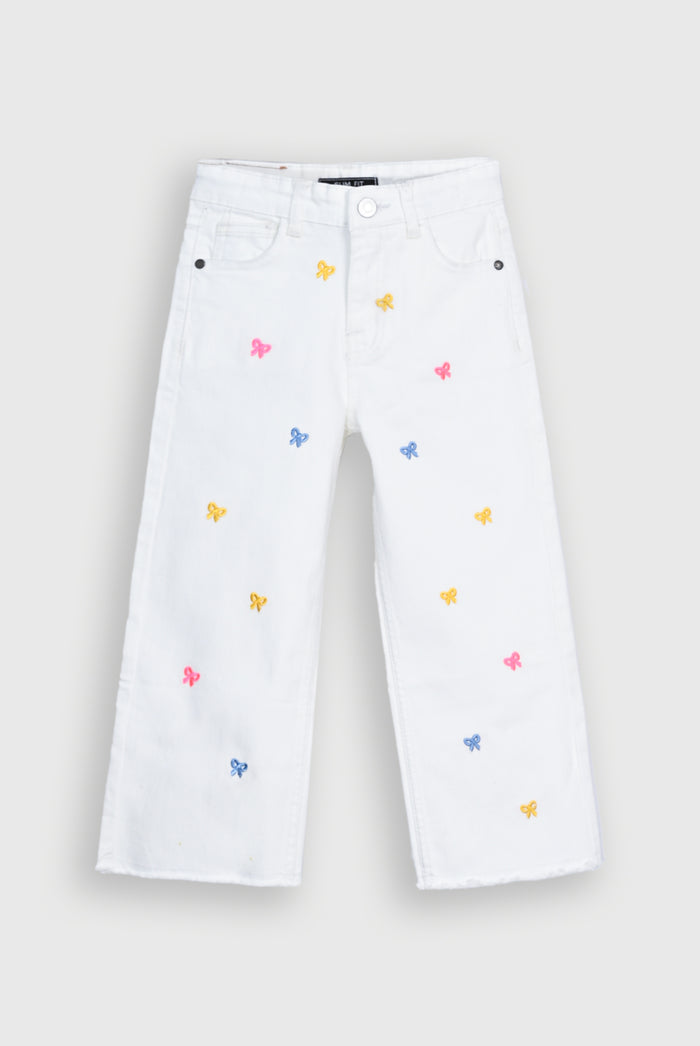 COLORFUL BELL WHITE DENIM