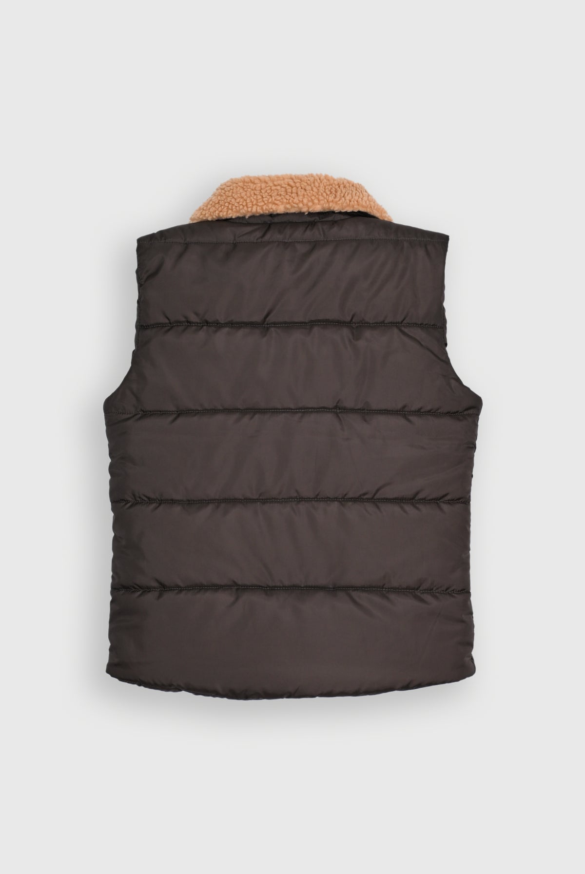 SLEEVE LEES PUFFER CHOCALATE JACKET
