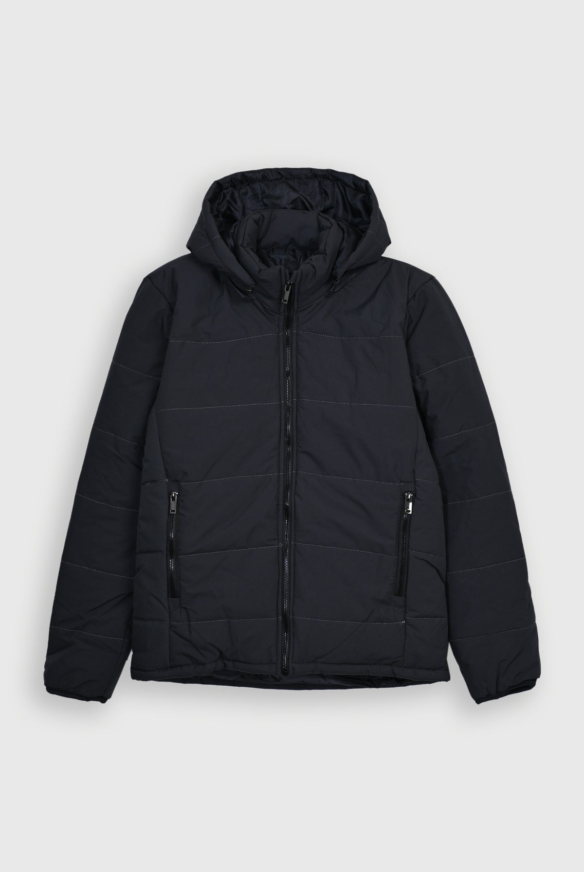 MEN GRAY PUFFER JACKET Reality