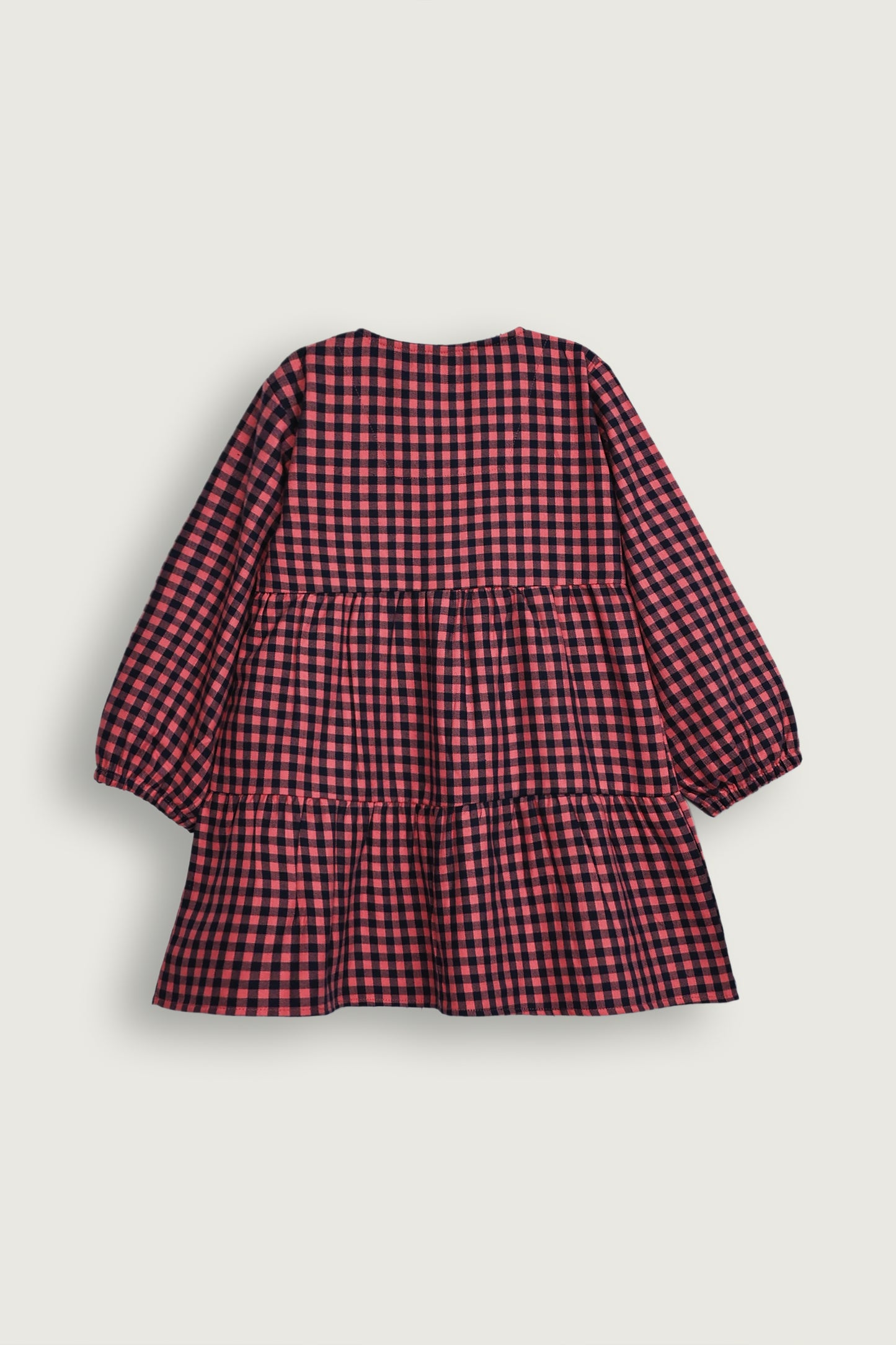 Berry Check Babydoll Top Reality