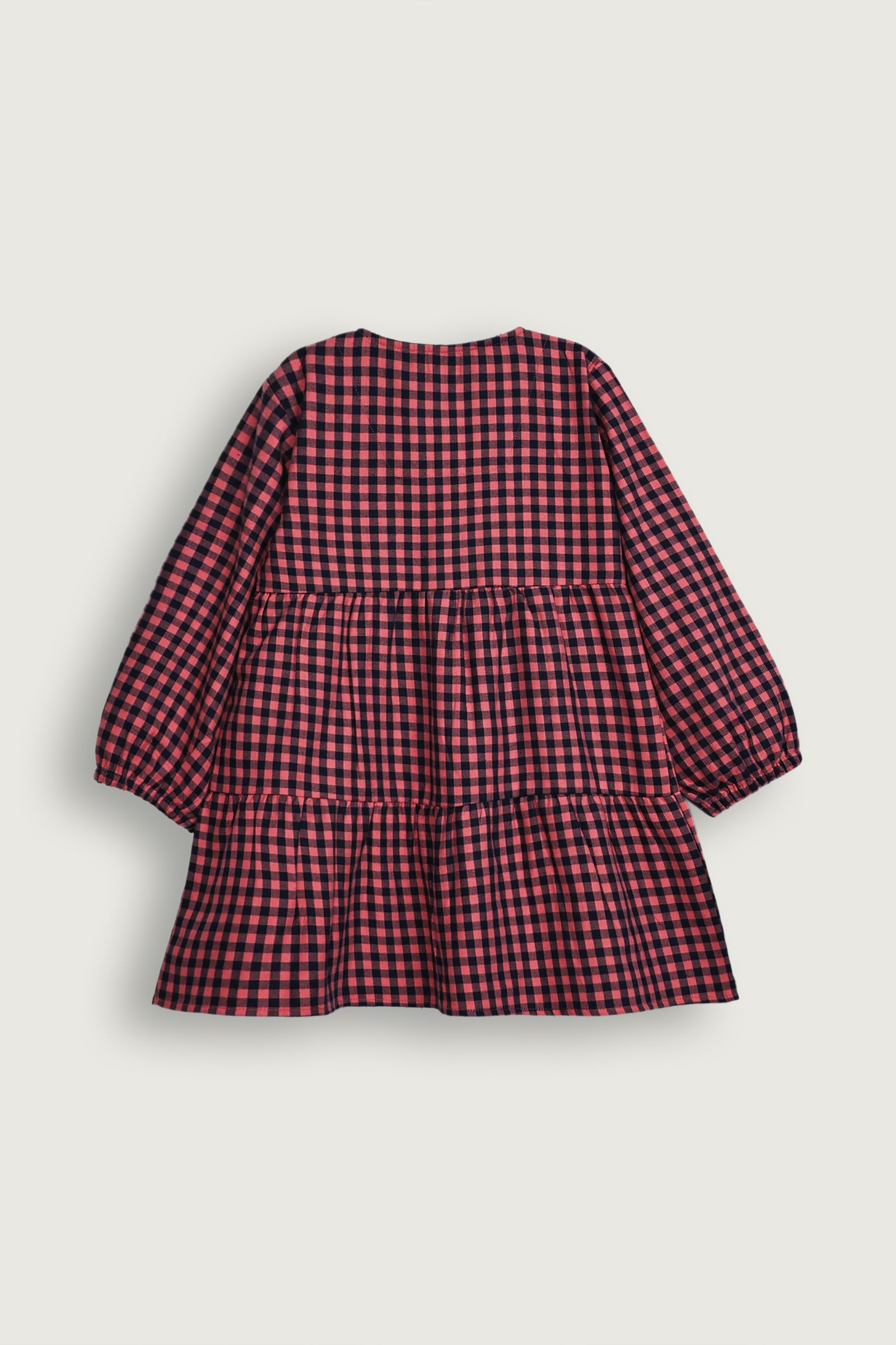 Berry Check Babydoll Top Reality