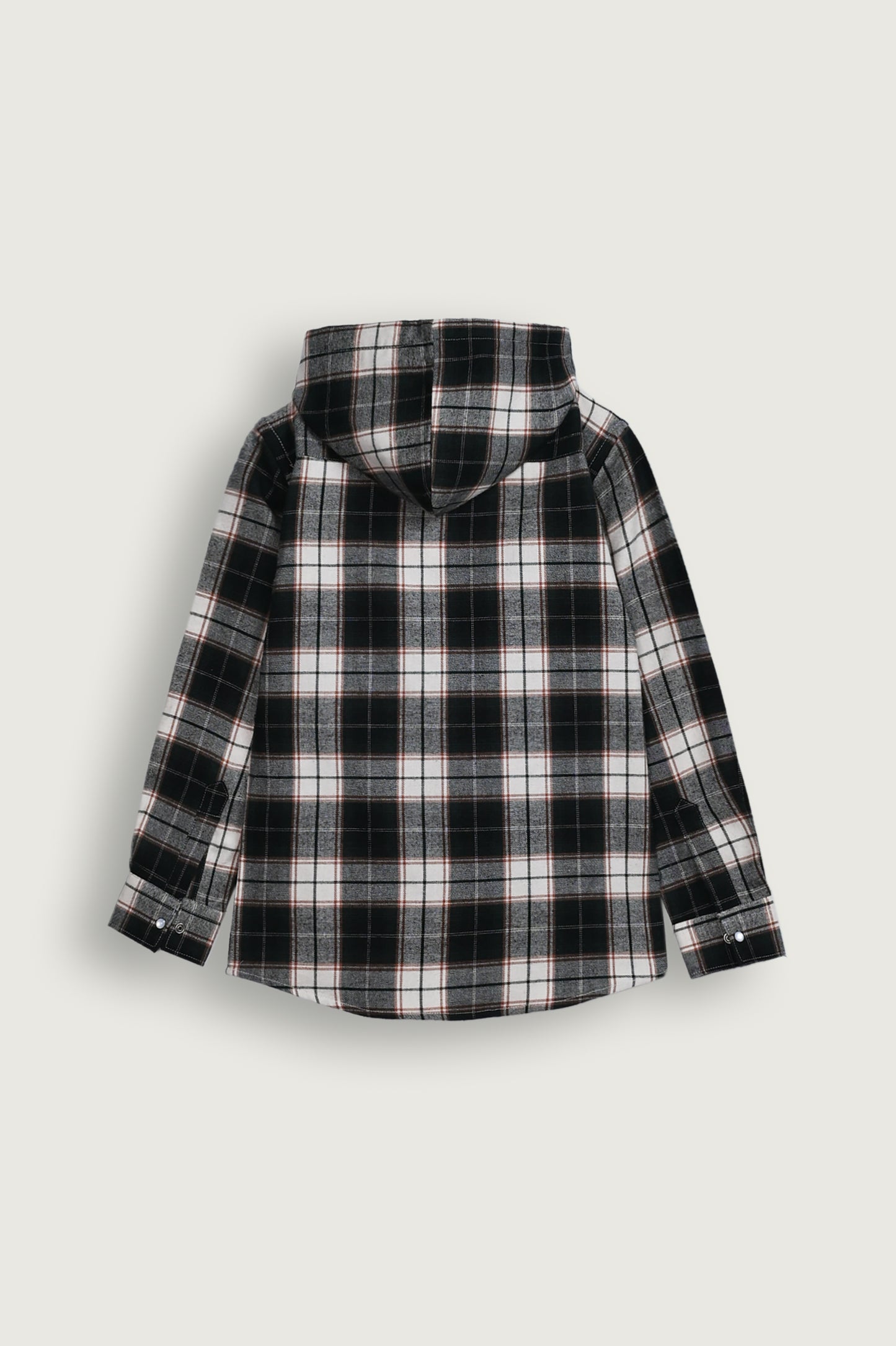 Black & White Hooded Flannel Reality