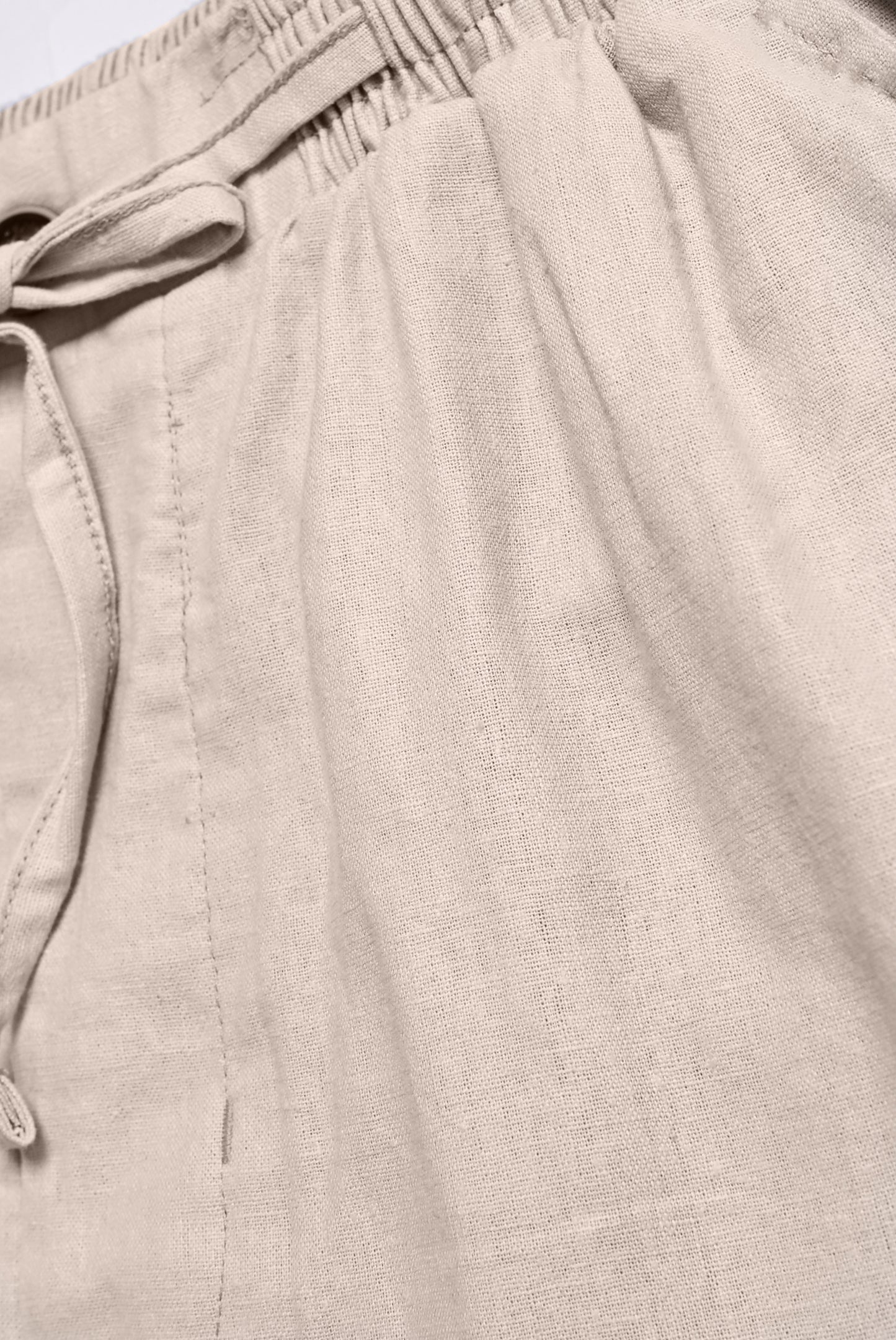 CREME LINEN TROUSER