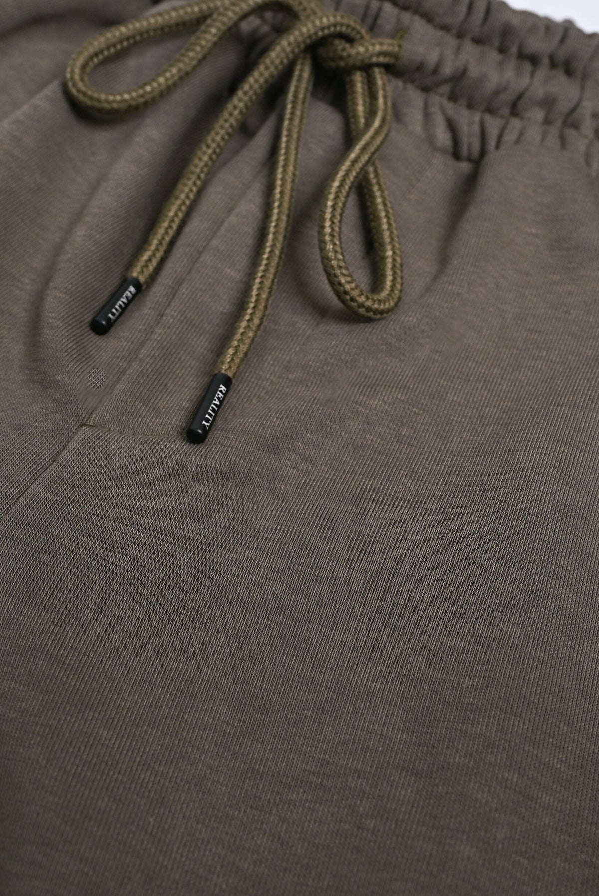 MEN OLIVE TERRY TROUSER