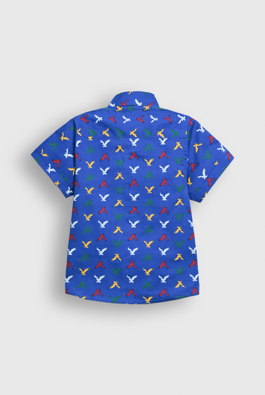 Bird Pattern Short Sleeve Shirt REALITY