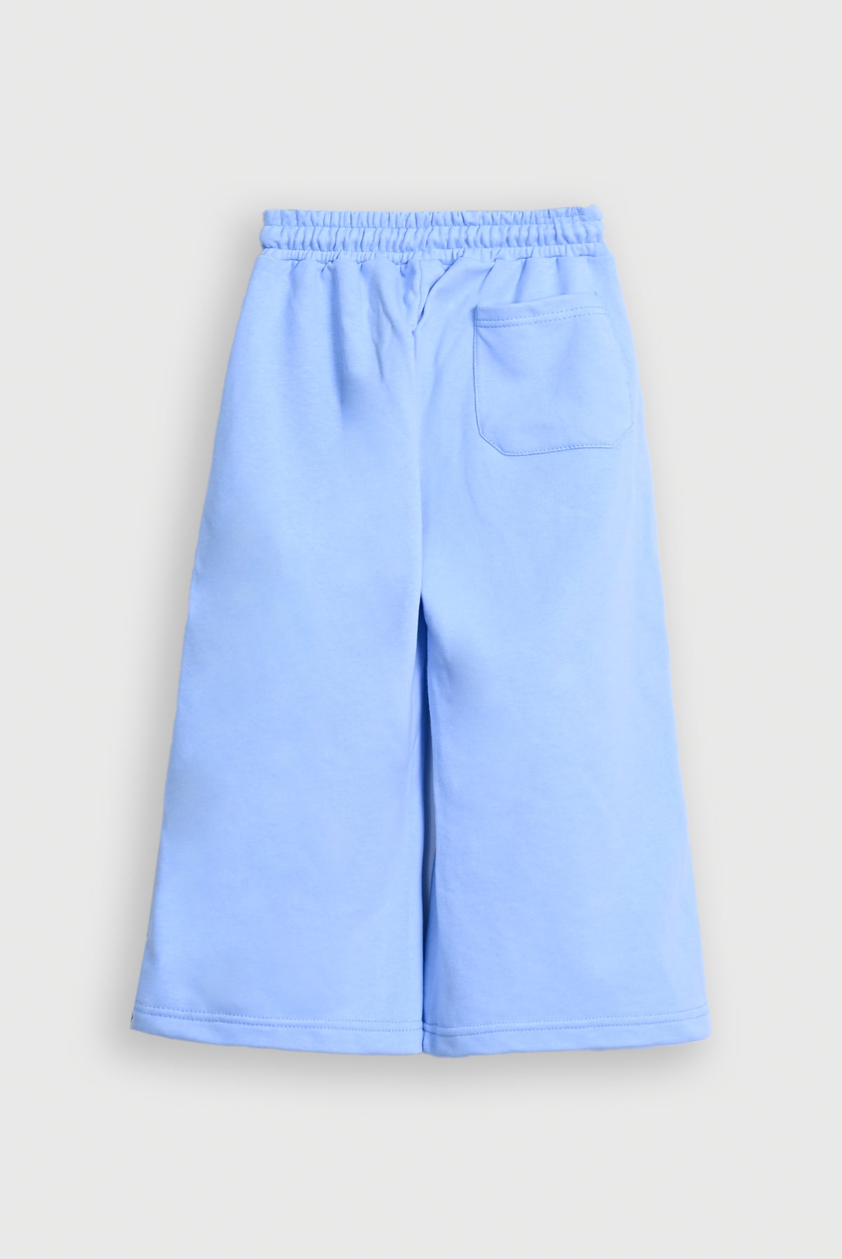 GIRL SIDE PIPING WIDE LEG SKY TROUSER Reality