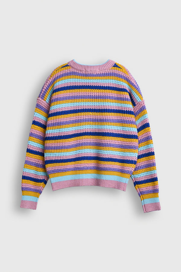 Candy Stripes Knit Sweater Reality