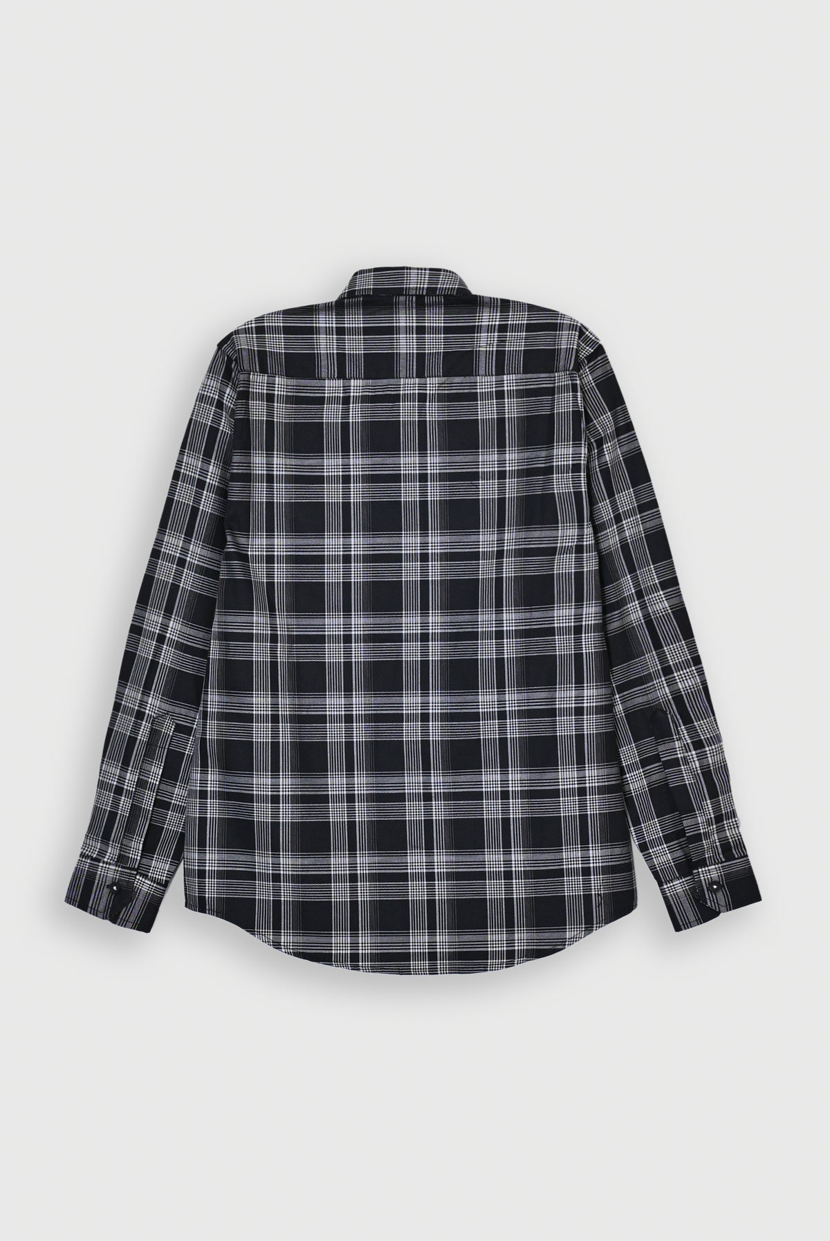 MEN PLEATED CASUAL BLACK SHIRT Reality