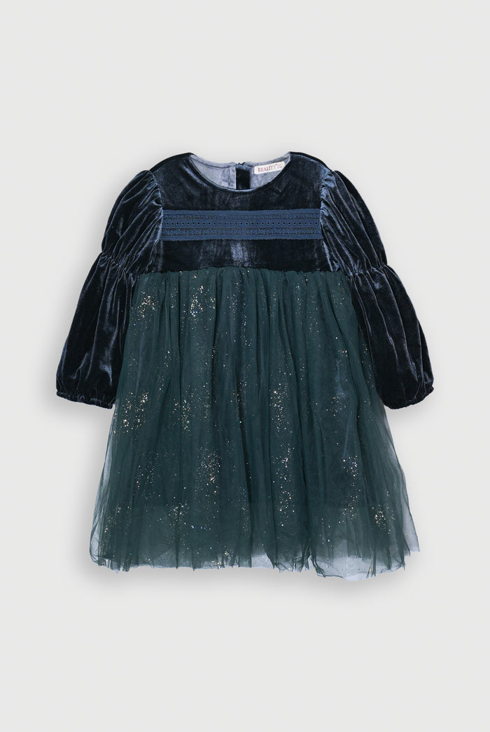 GIRL FANCY GREEN FROCK
