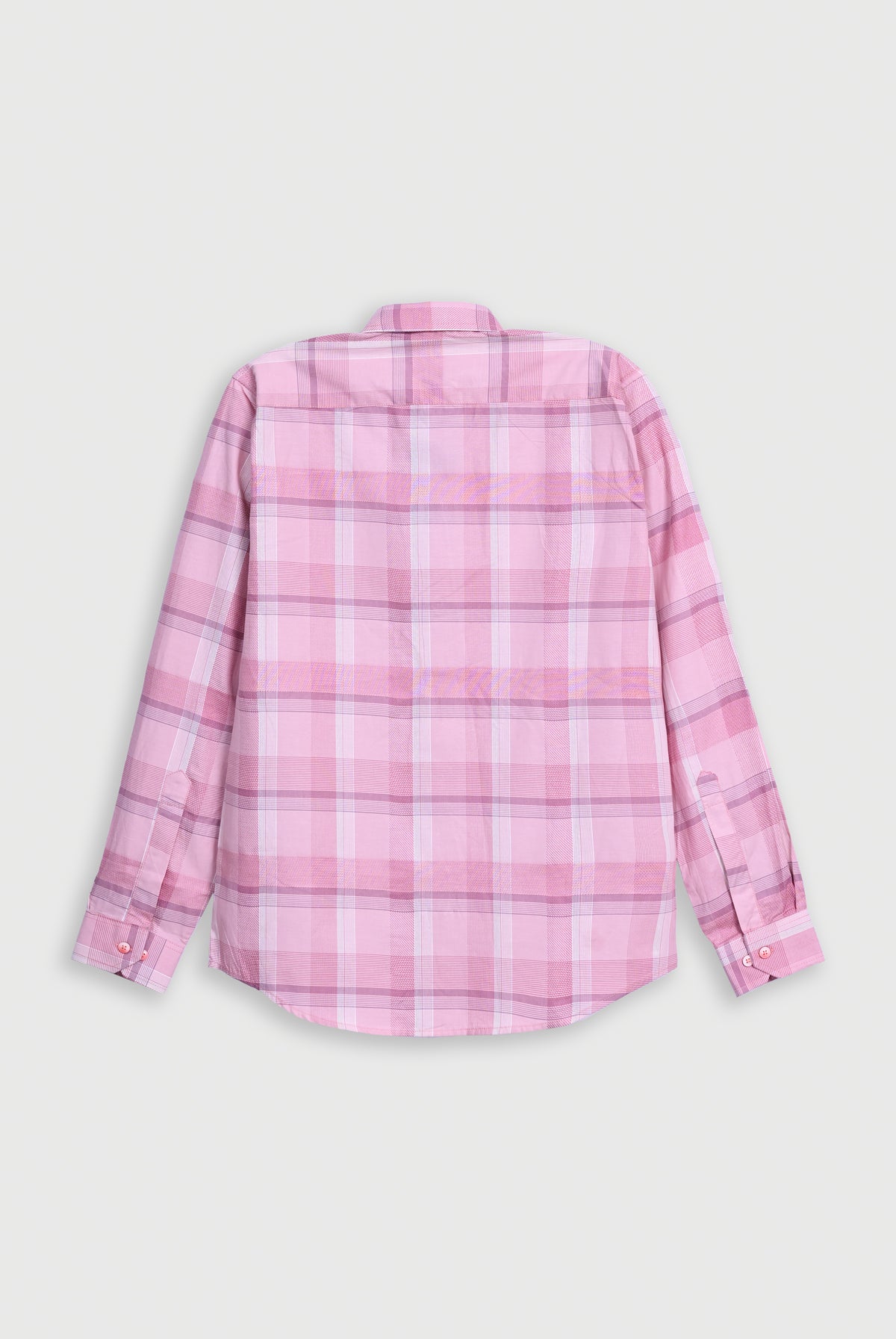 MEN PLEATED PINK CASUAL SHIRT Reality