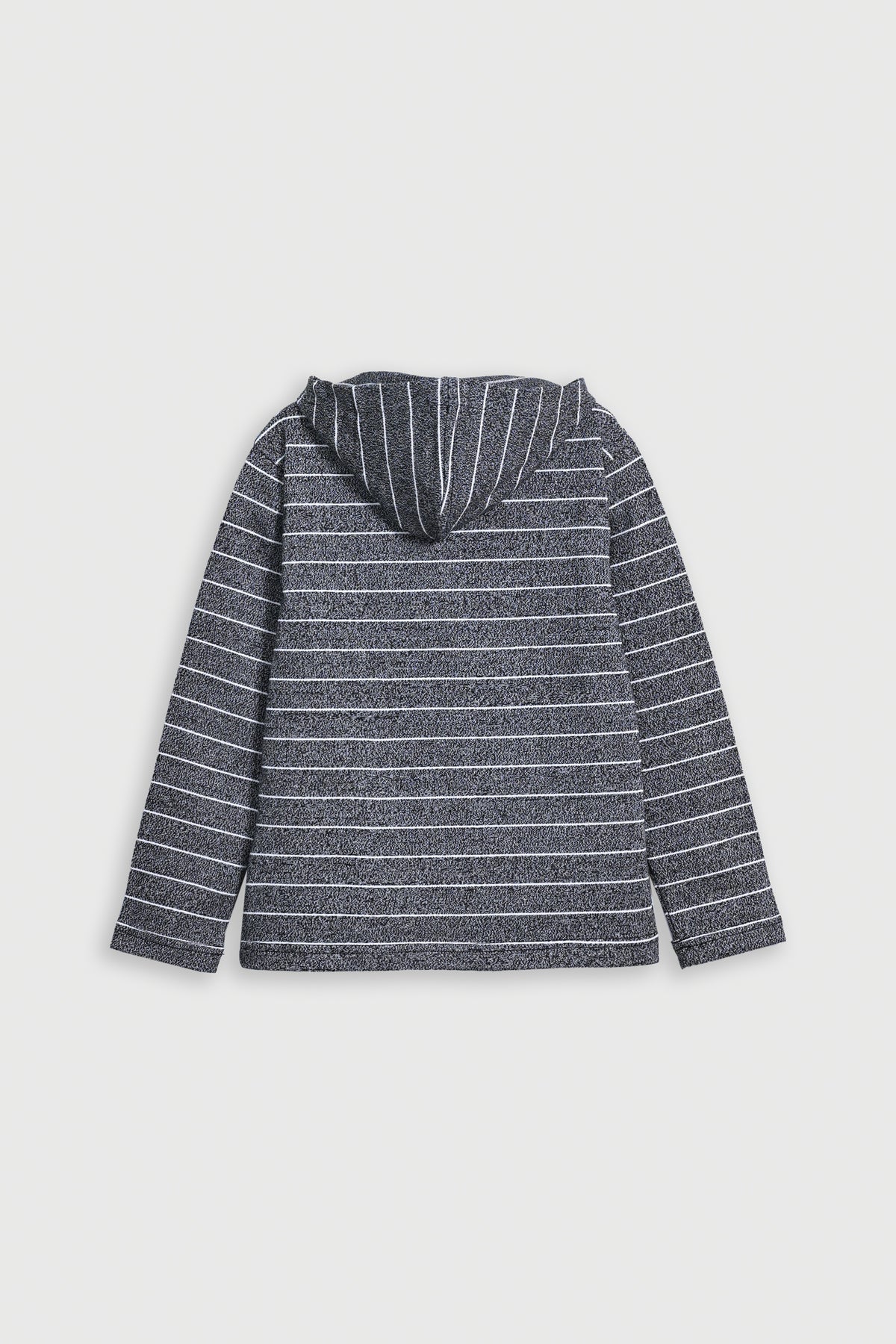 BOY YARN DYED BLACK HOODIE Reality