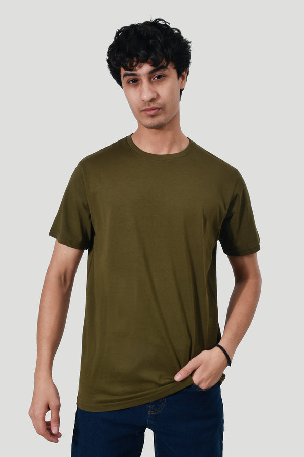 Green Crew Neck T-shirt
