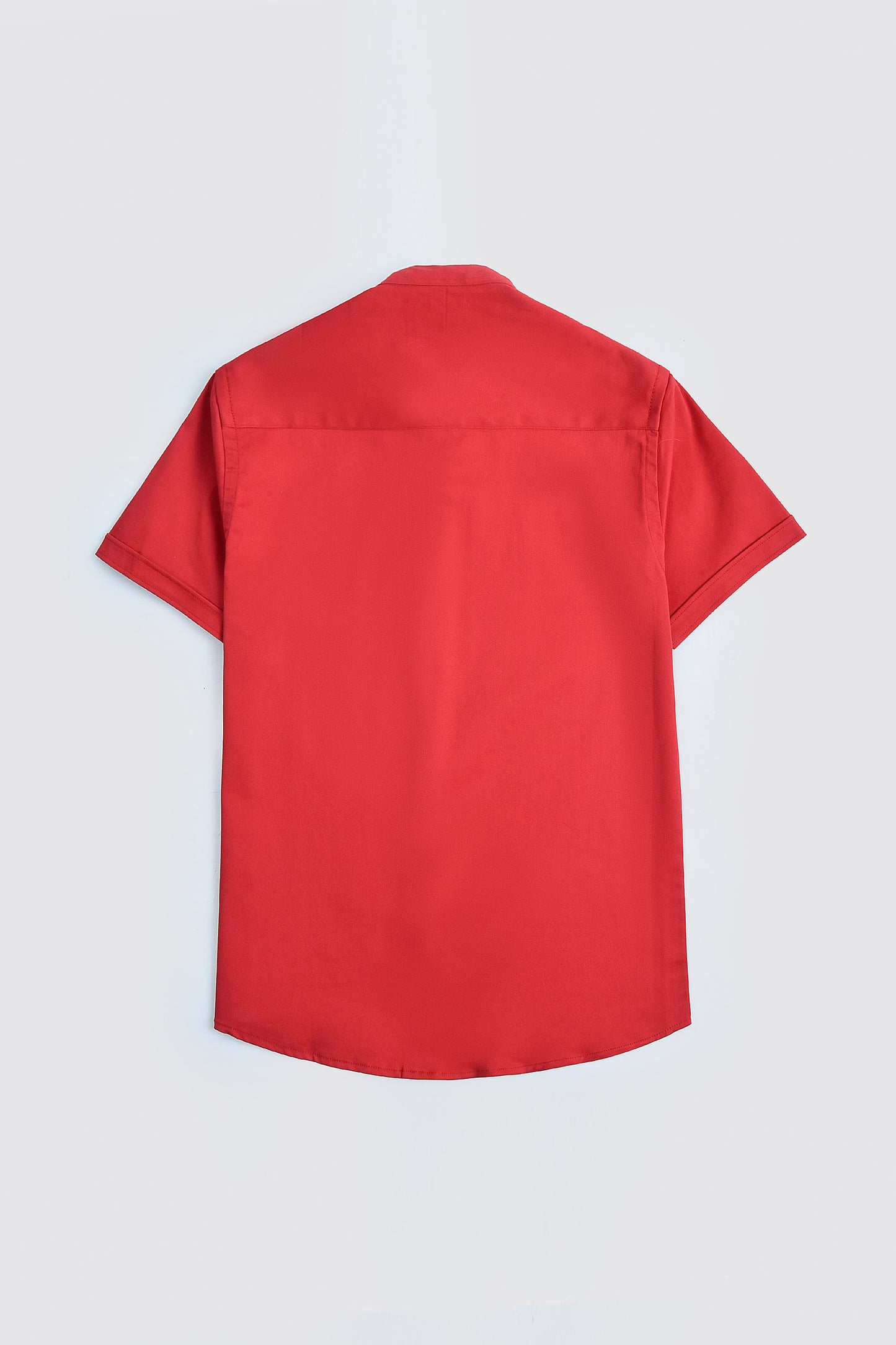 Red Basic Casual Shirt Reality