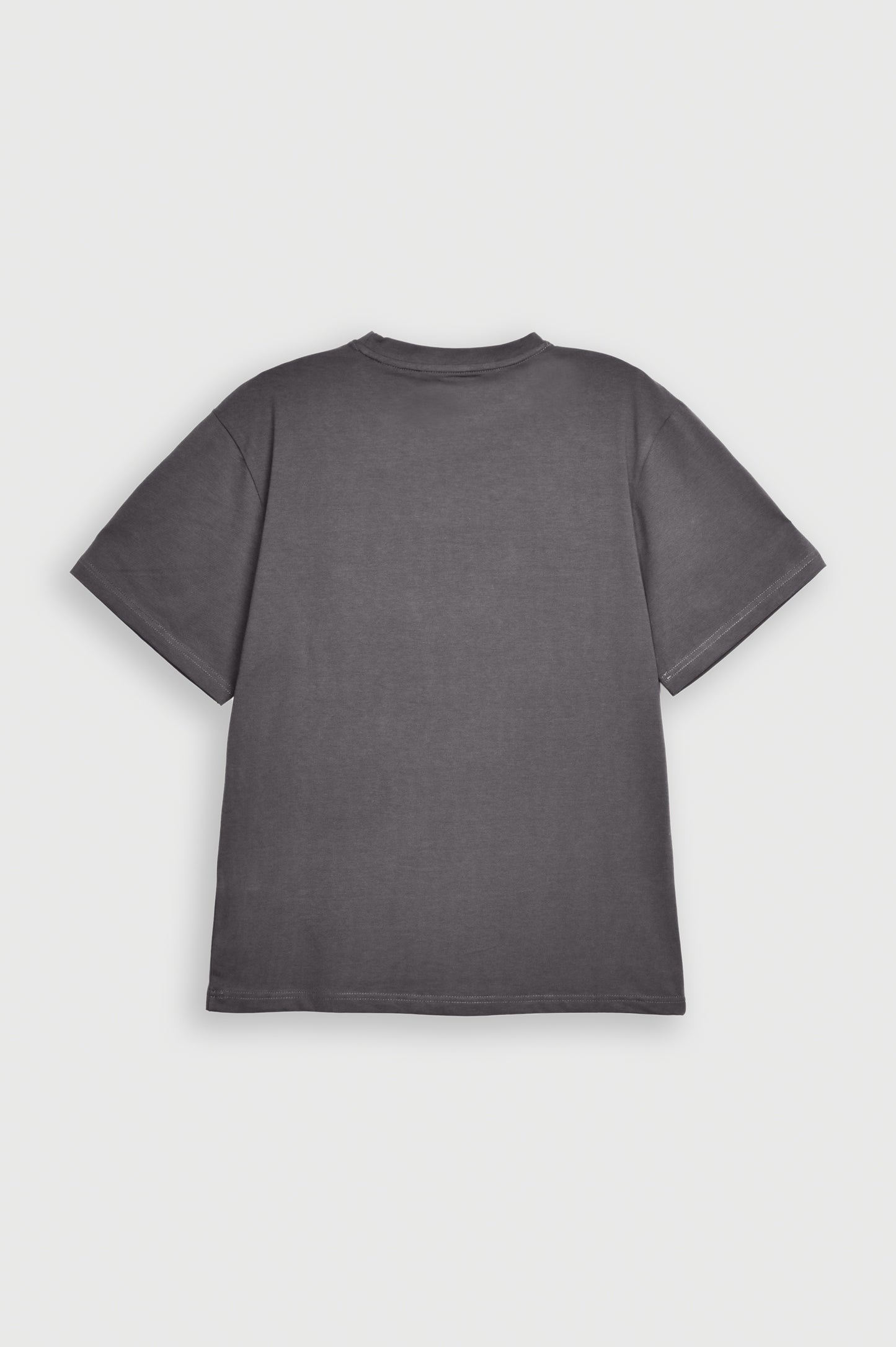 GRAY INTERLOCK DOWN SHOULDER TEE Reality