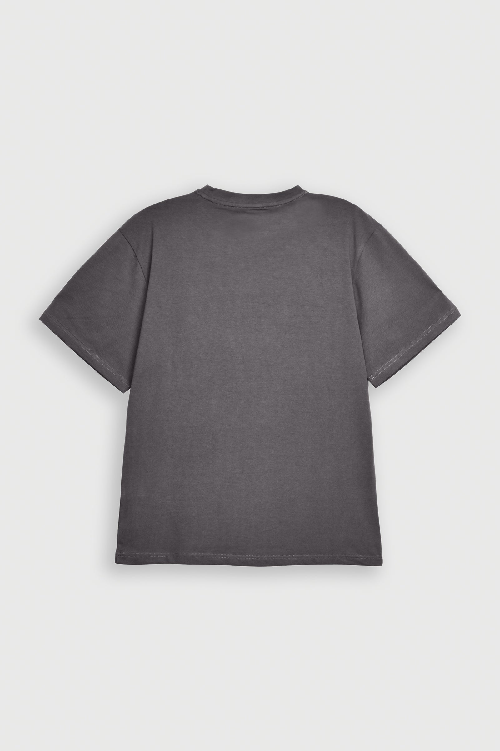 GRAY INTERLOCK DOWN SHOULDER TEE Reality