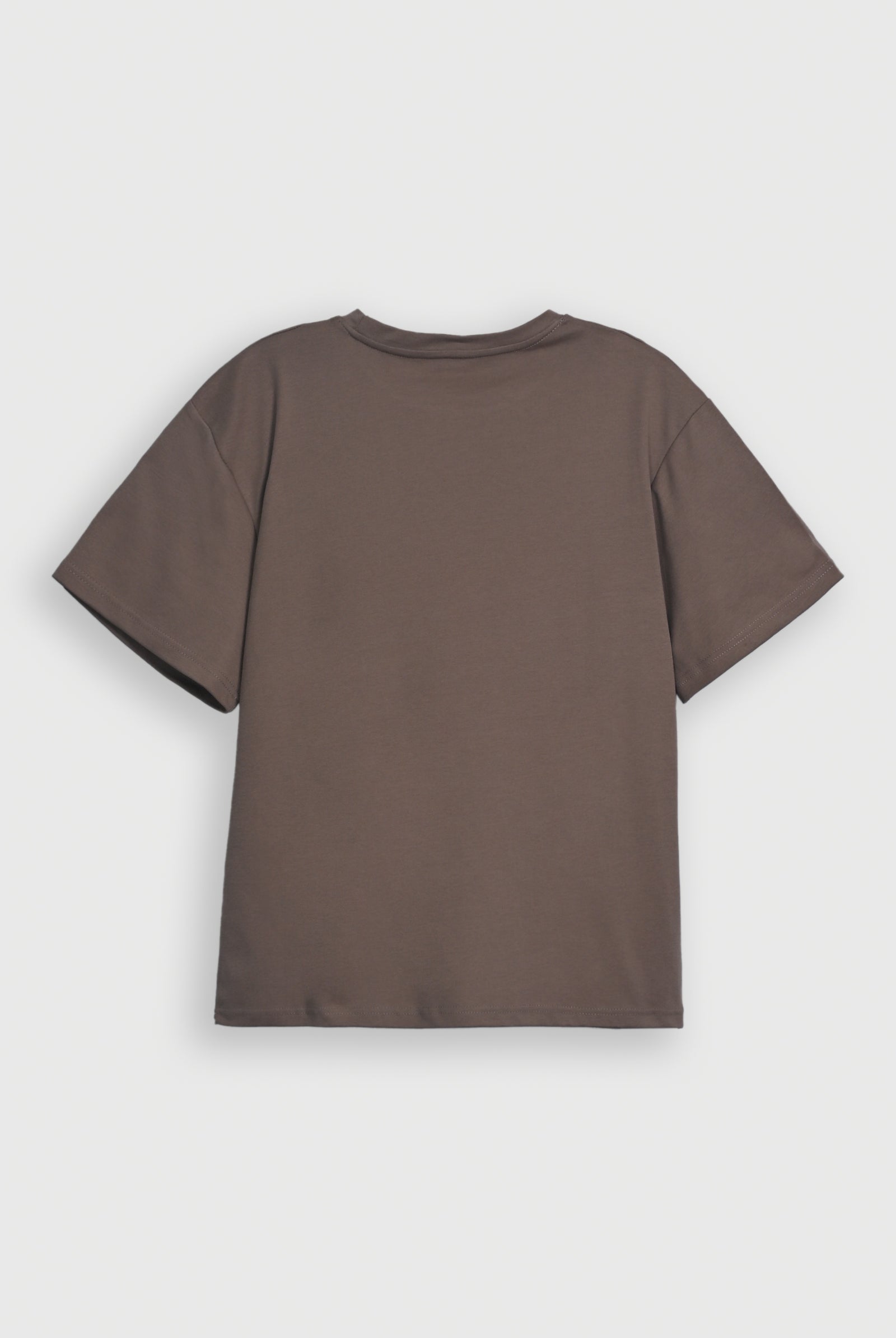LIGHT BROWN LYCRA JERSEY TEE Reality