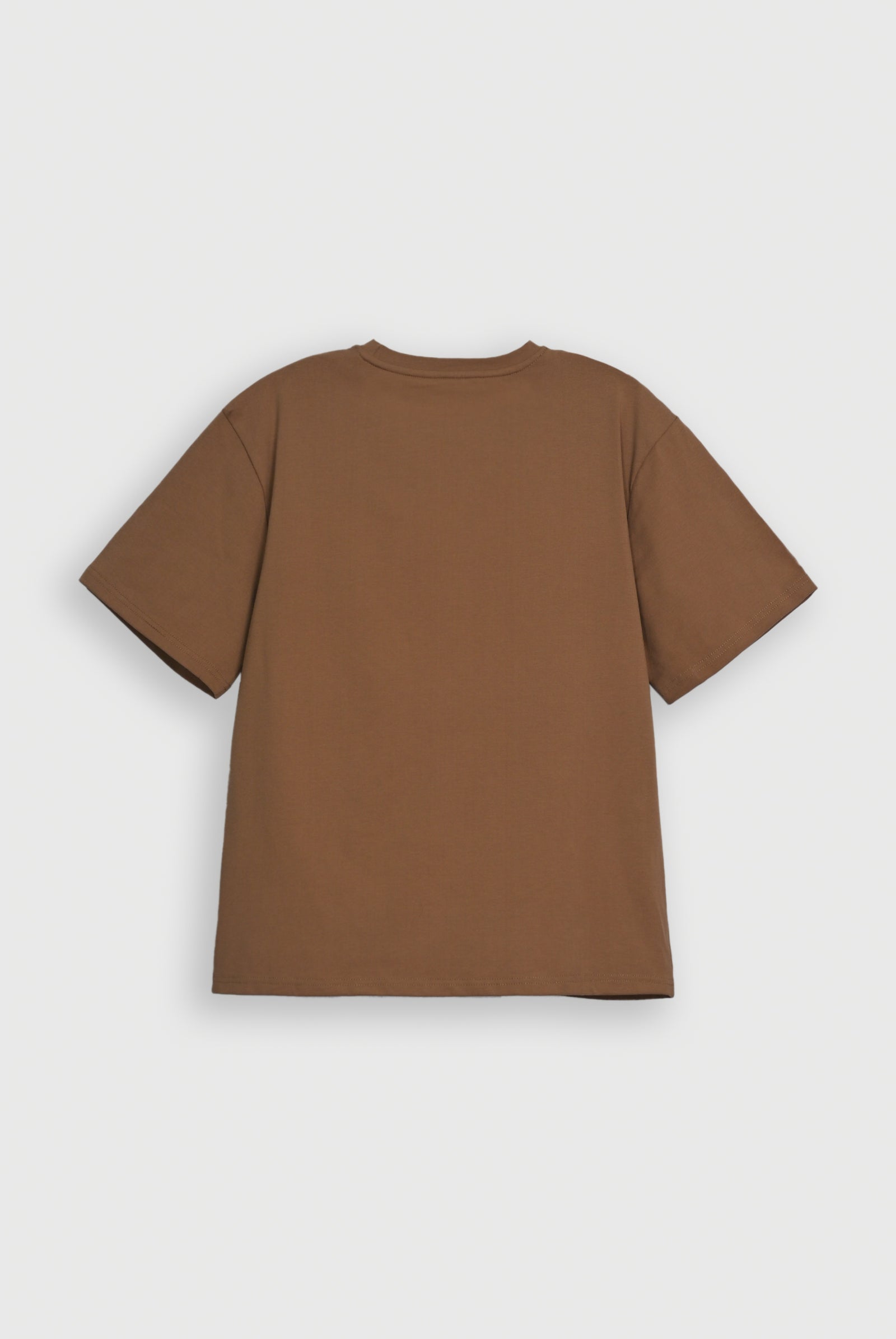 BROWN LYCRA JERSEY MOTO GRAPHIC TEE Reality