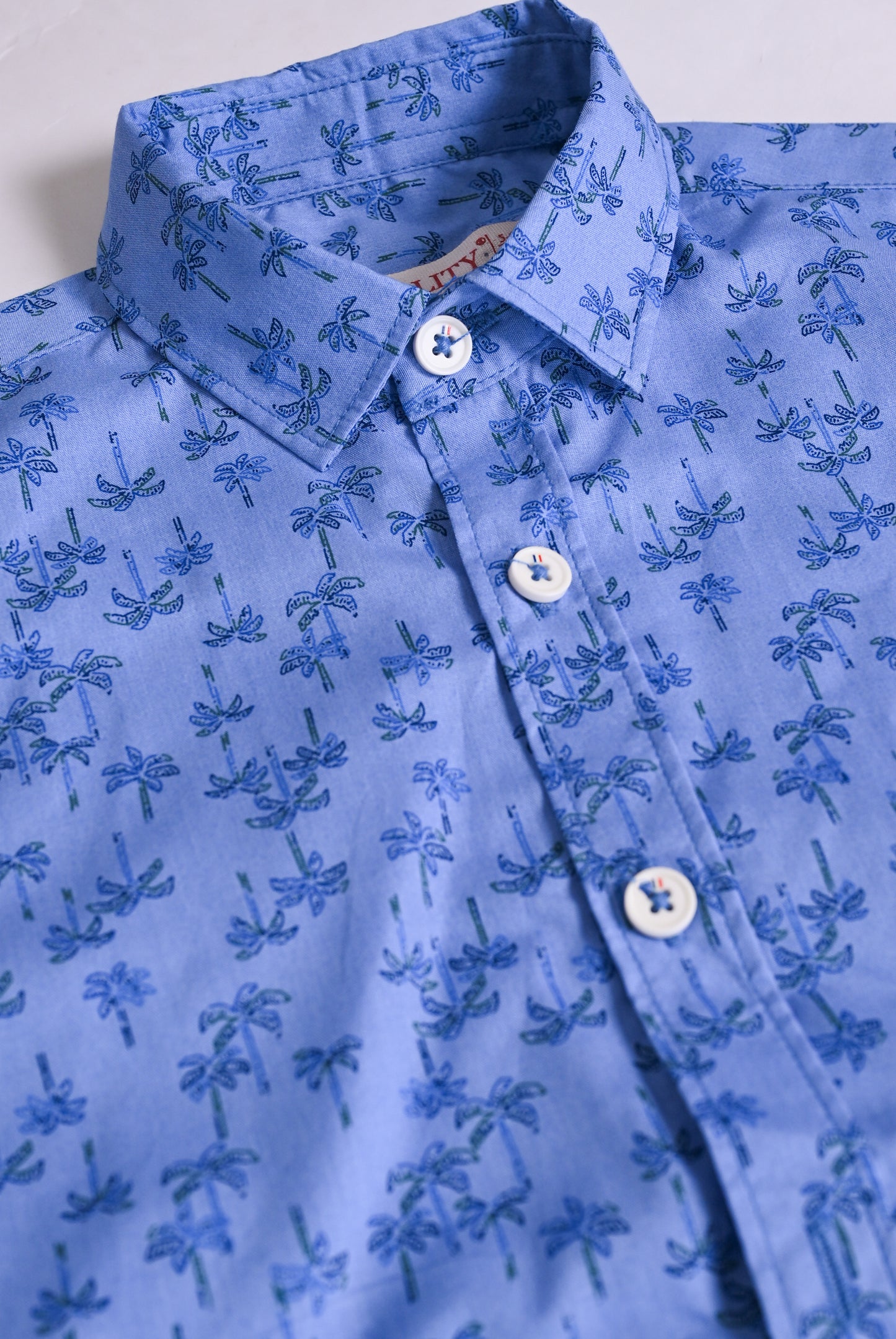 PRINTED BLUE SHIRT Reality