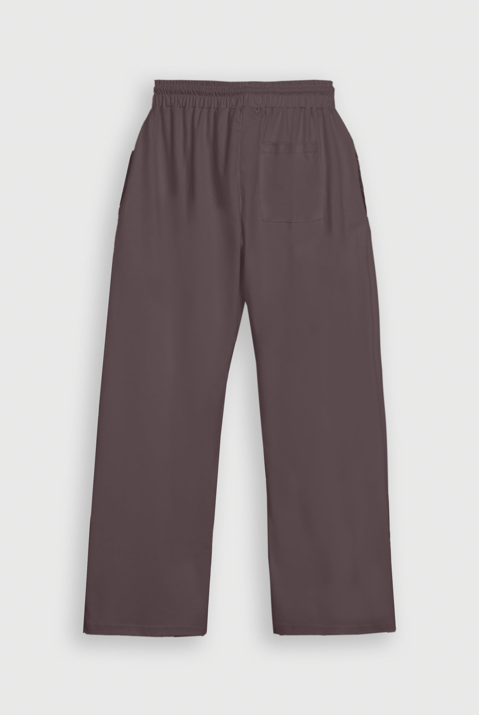 LIGHT BROWN INTERLOCK KNITTED TROUSER Reality