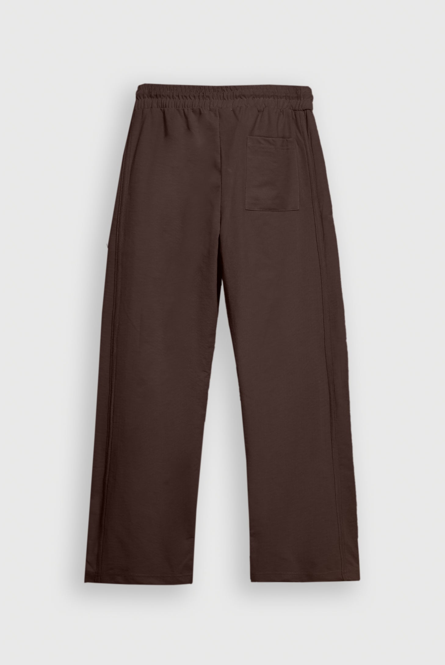COTTON JERSEY BROWN TROUSER Reality