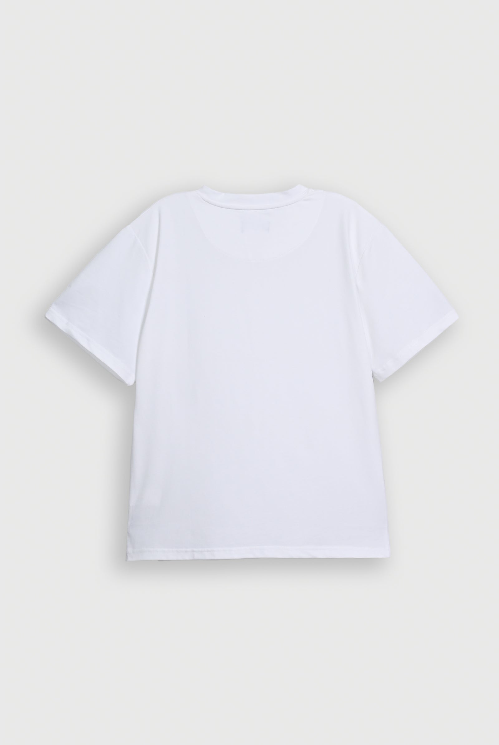 BASIC V-NECK WHITE TEE Reality