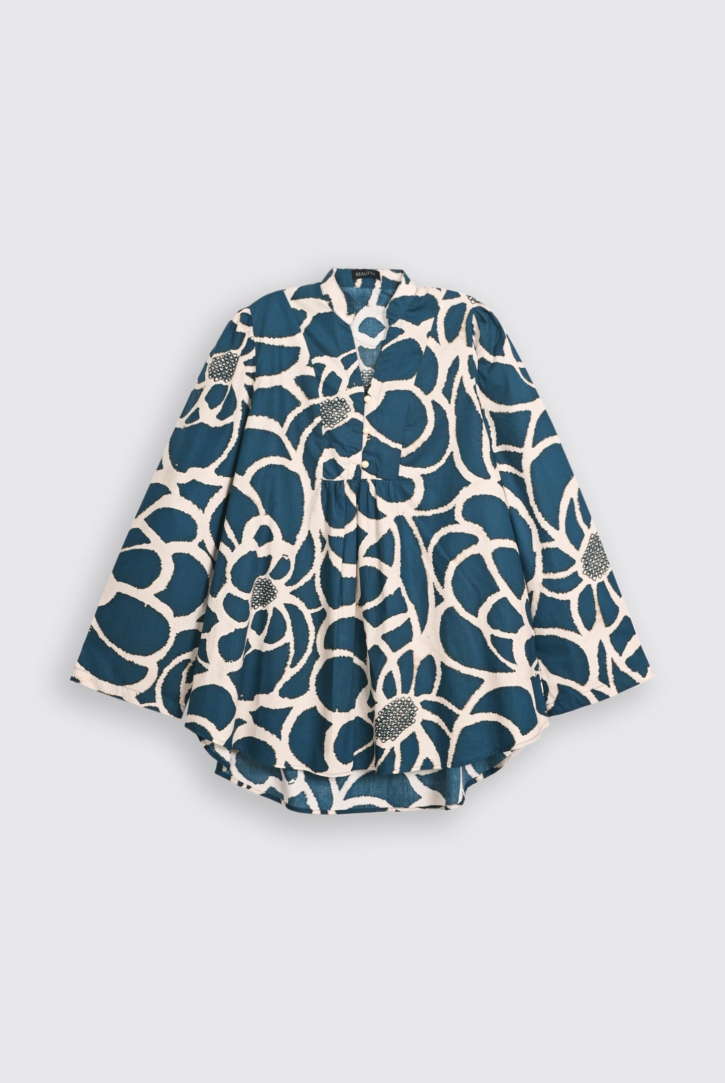 MONO CHROME PRINTED blue SUIT