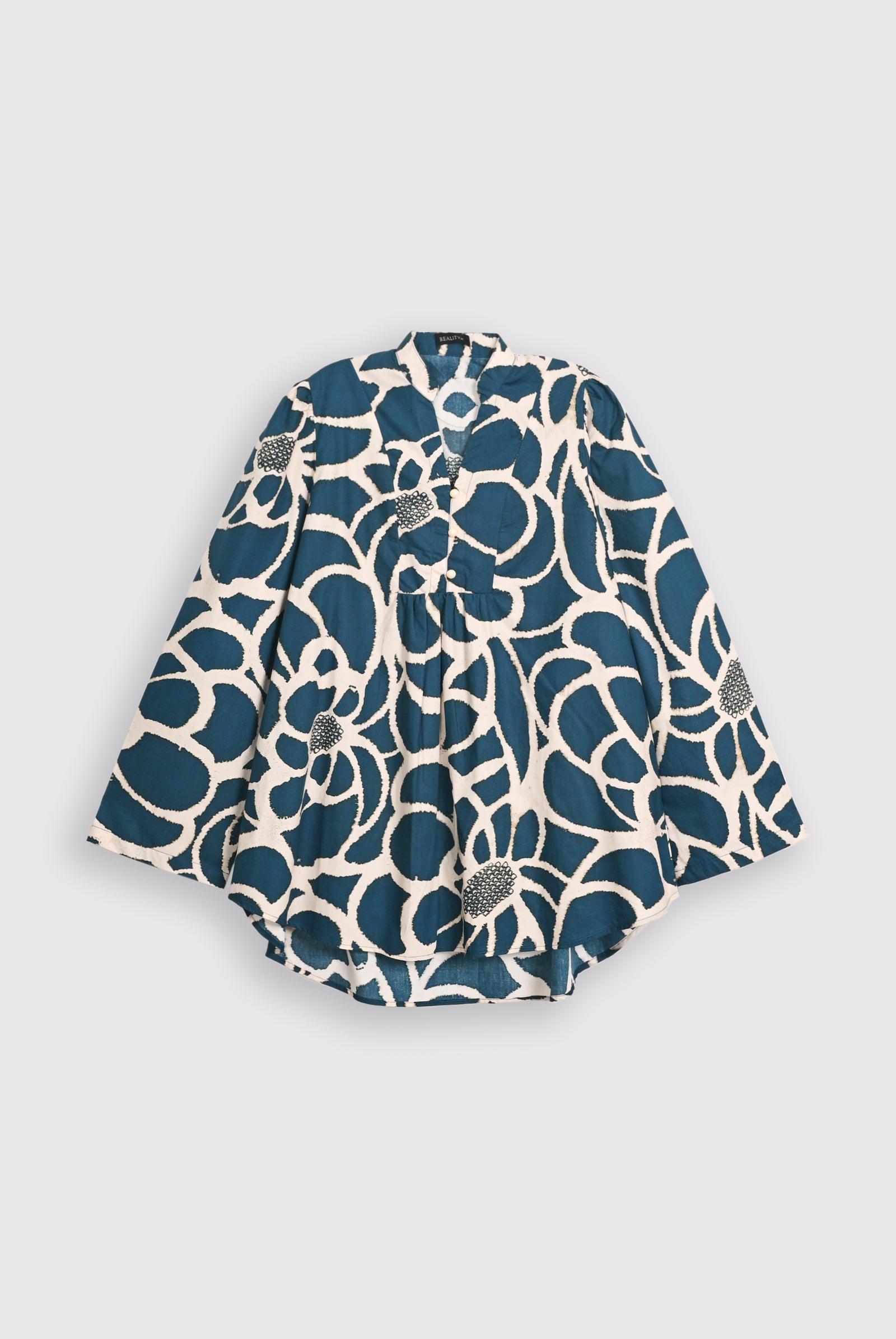 MONO CHROME PRINTED blue SUIT