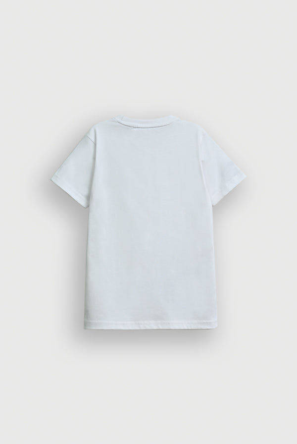 Boys White T-SHIRT Reality