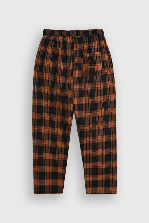 BROWN CHECK TROUSER Reality