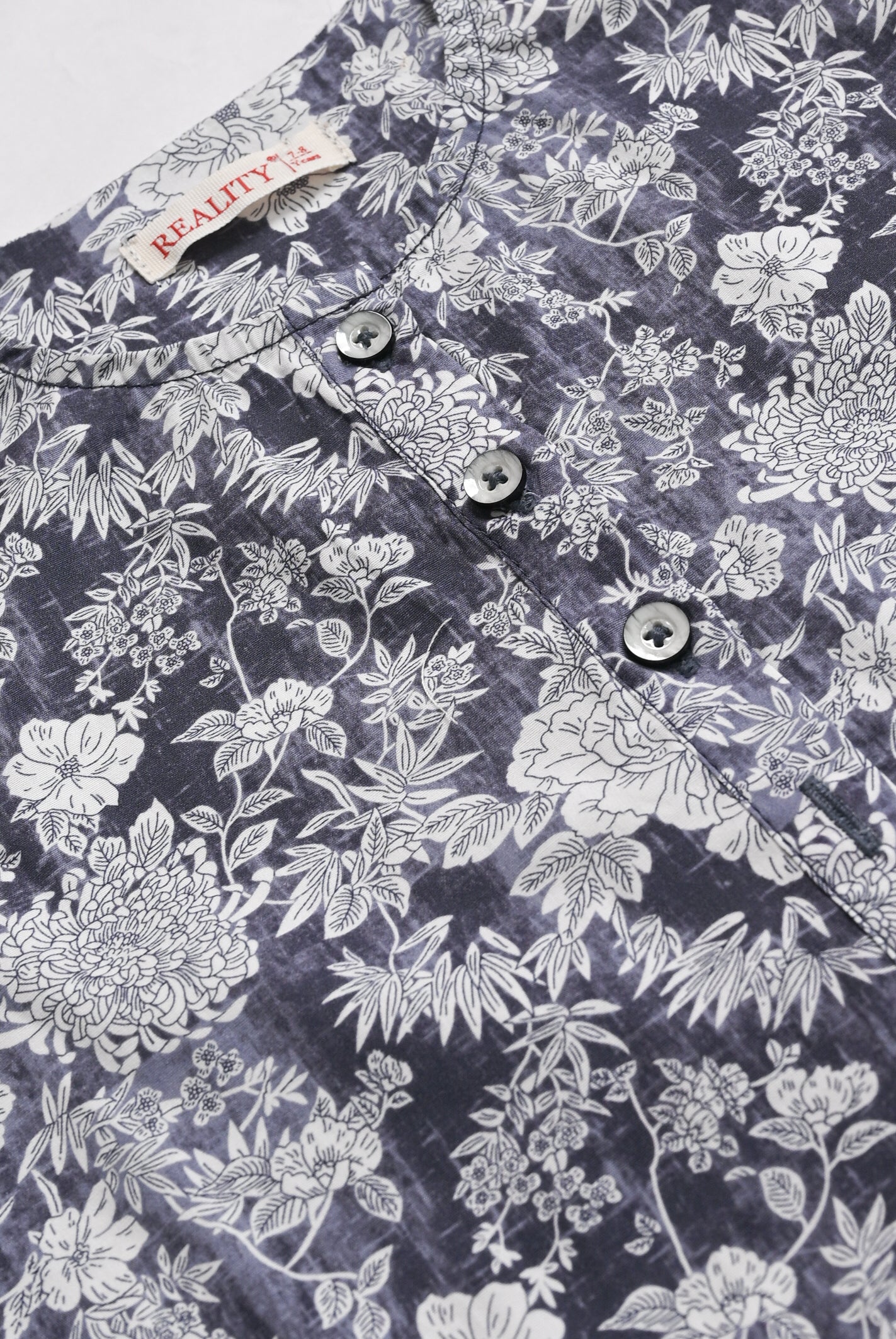 BLACK FLORAL GRAY CO-ORD SET