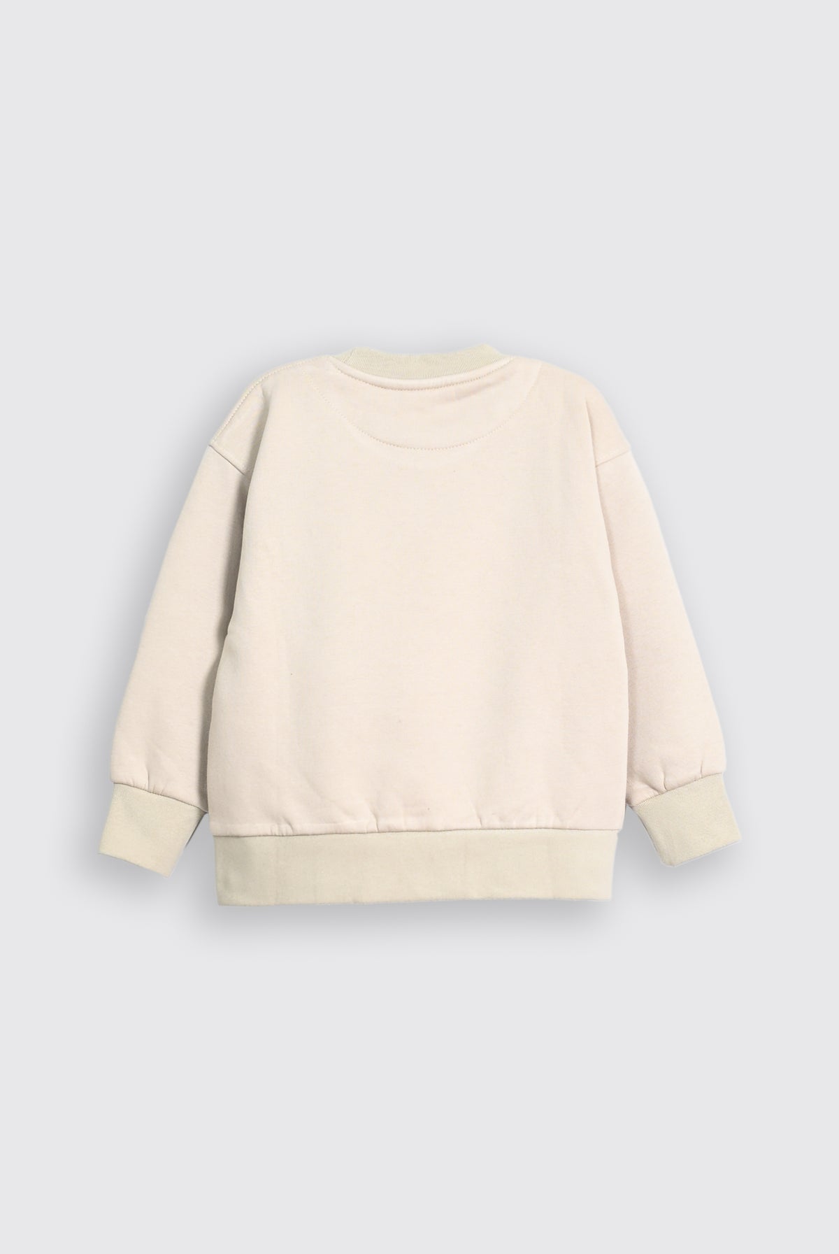 STITCH GRAPHIC BIEGE SWEATSHIRT