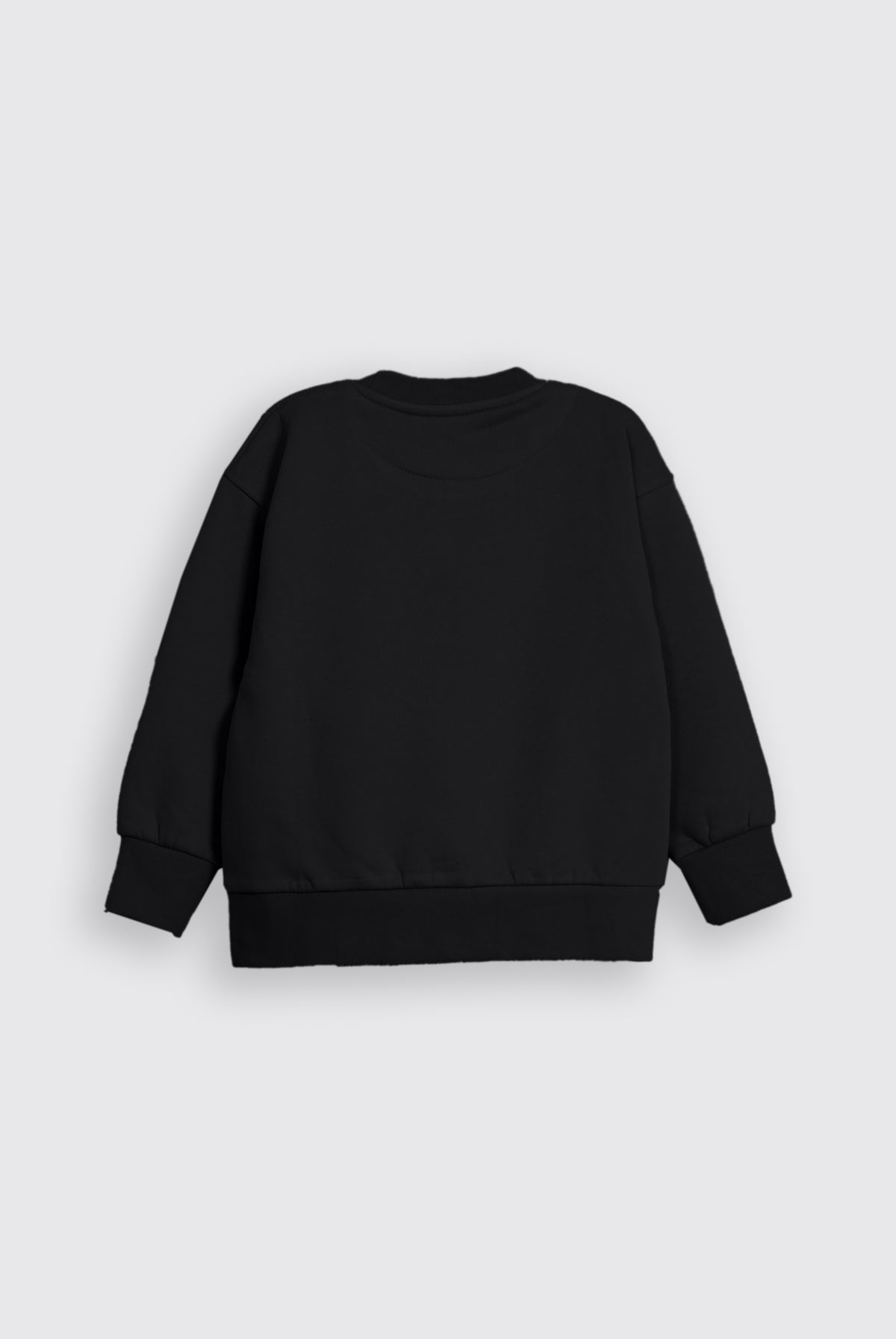 STITCH GRAPHIC BLACK SWEATSHIRT