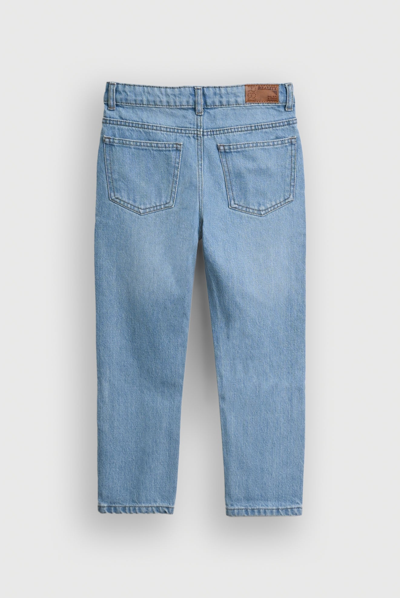 LIGHT BLUE Washed Wide-Leg Jeans for Boys Reality