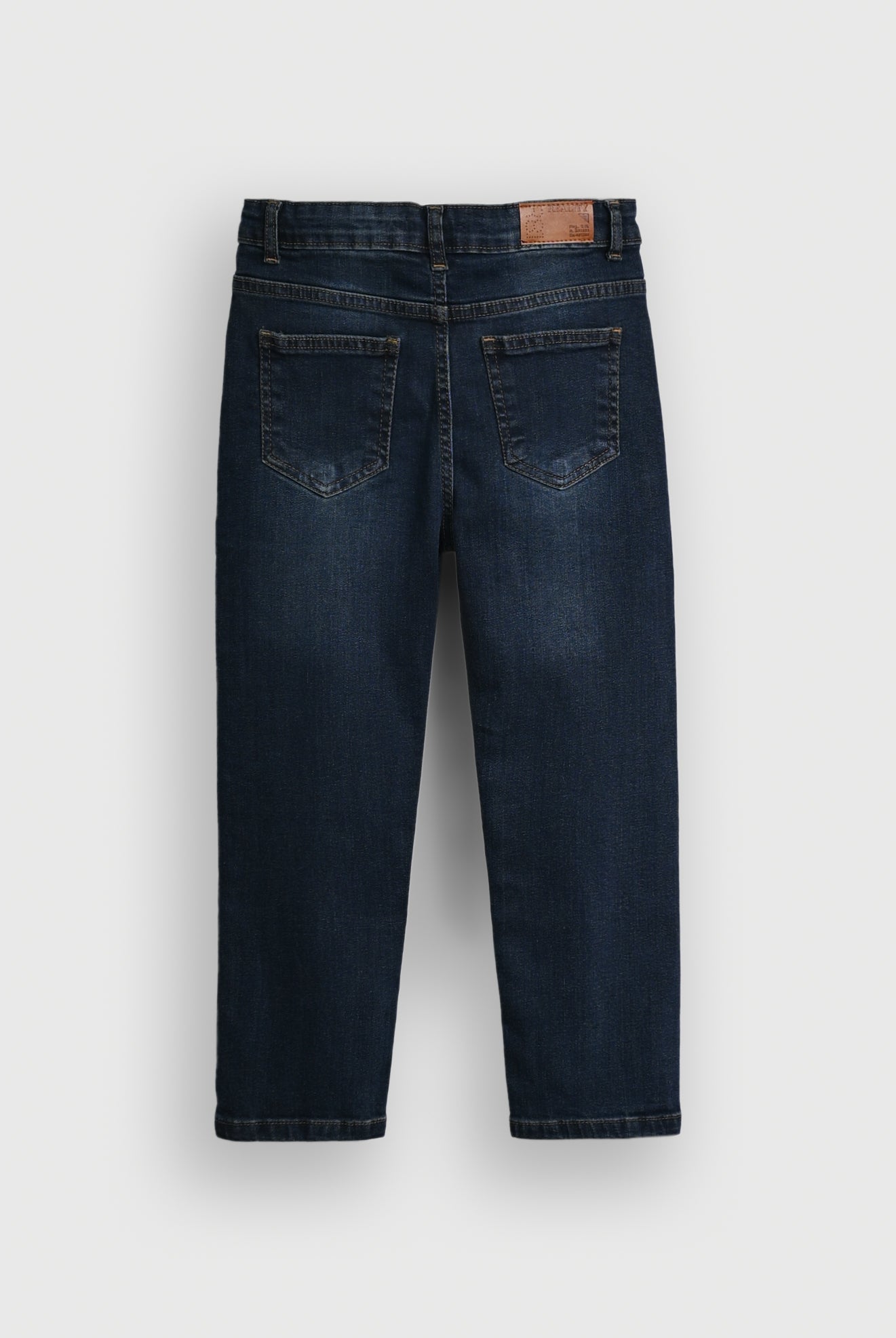 MID BLUE Washed Wide-Leg Jeans for Boys Reality