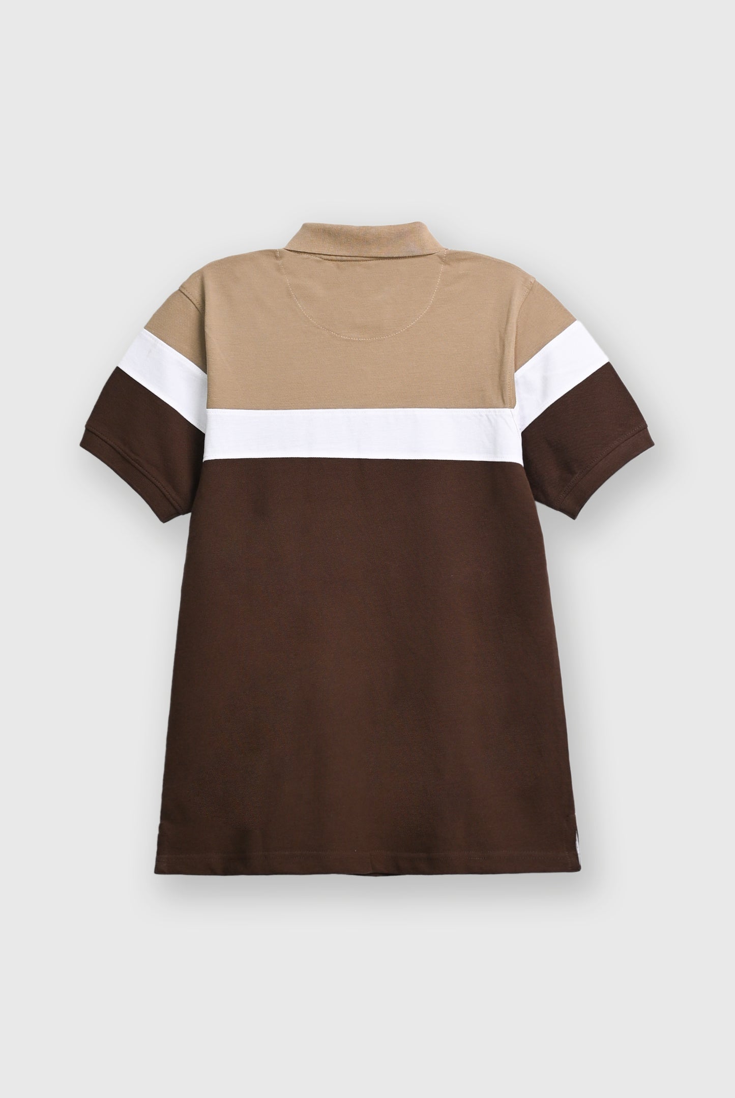 MEN LIGHT DARK BROWN POLO Reality